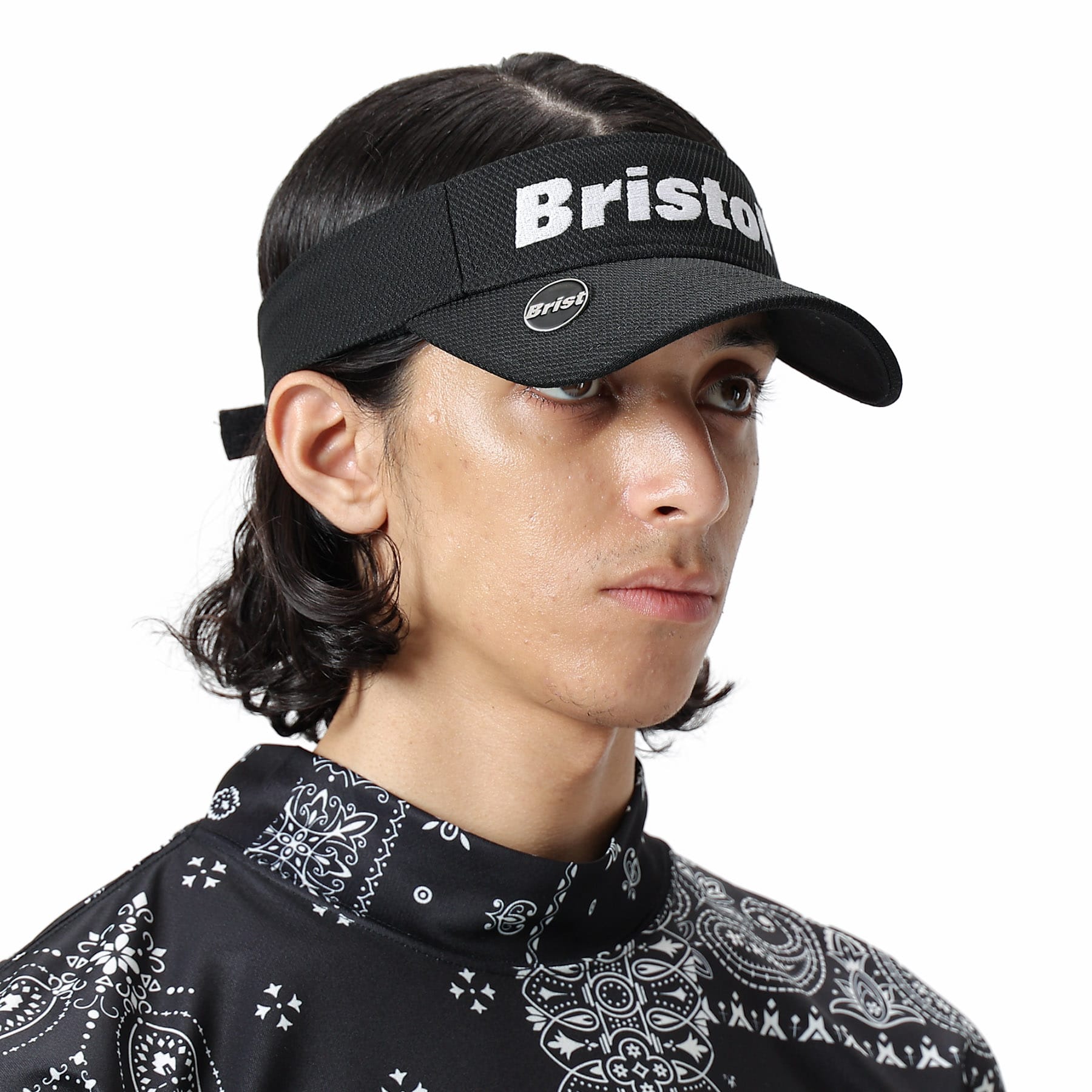 NEW ERA × F.C.Real Bristol ゴルフ サンバイザー 黒 - サンバイザー