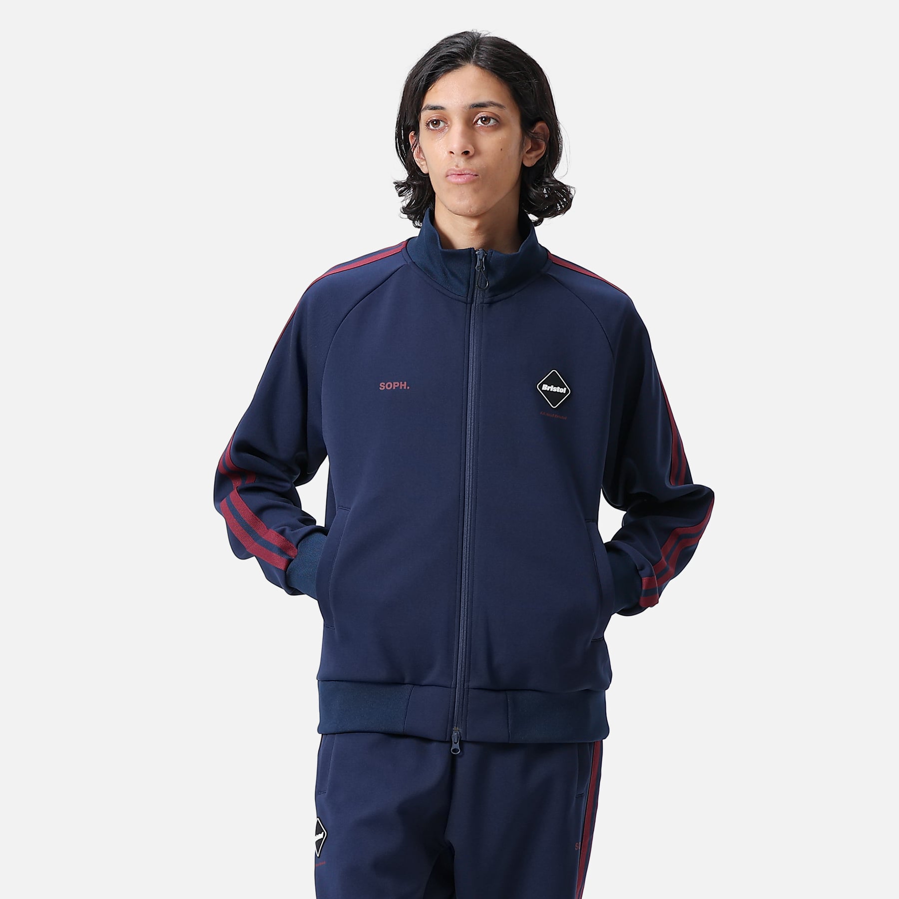 ブルゾン F.C.R.B. - FCRB TRAINING TRACK HOODIE 黒 Lの通販 by