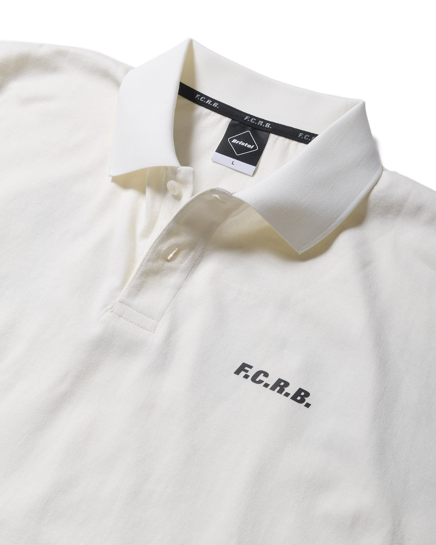 週末限定直輸入♪ M 新品 送料無料 FCRB 23SS EMBLEM POLO WHITE