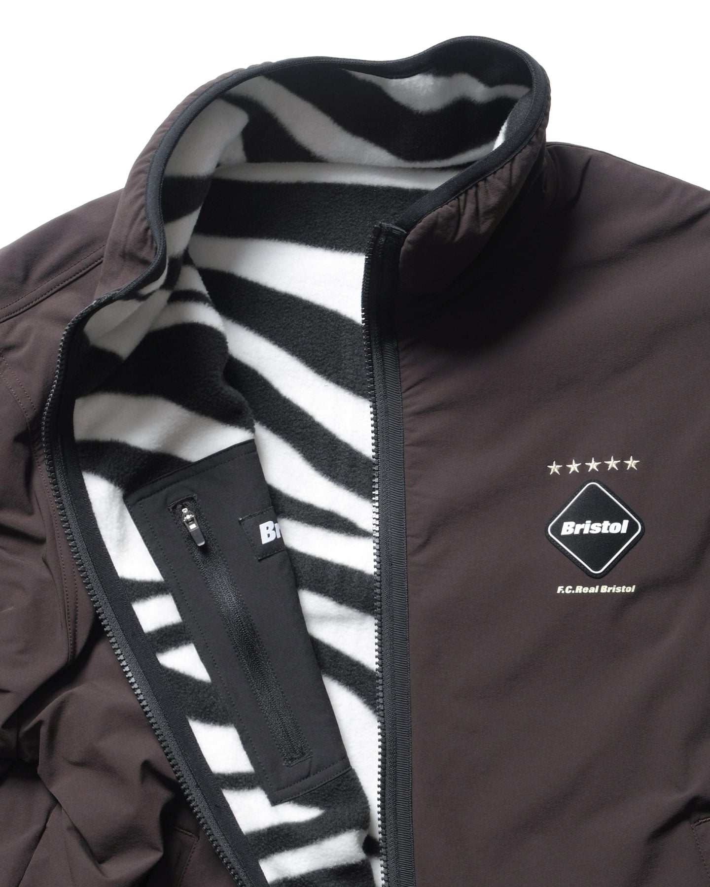 SOPH. | ZEBRA FLEECE REVERSIBLE JACKET(M BROWN):