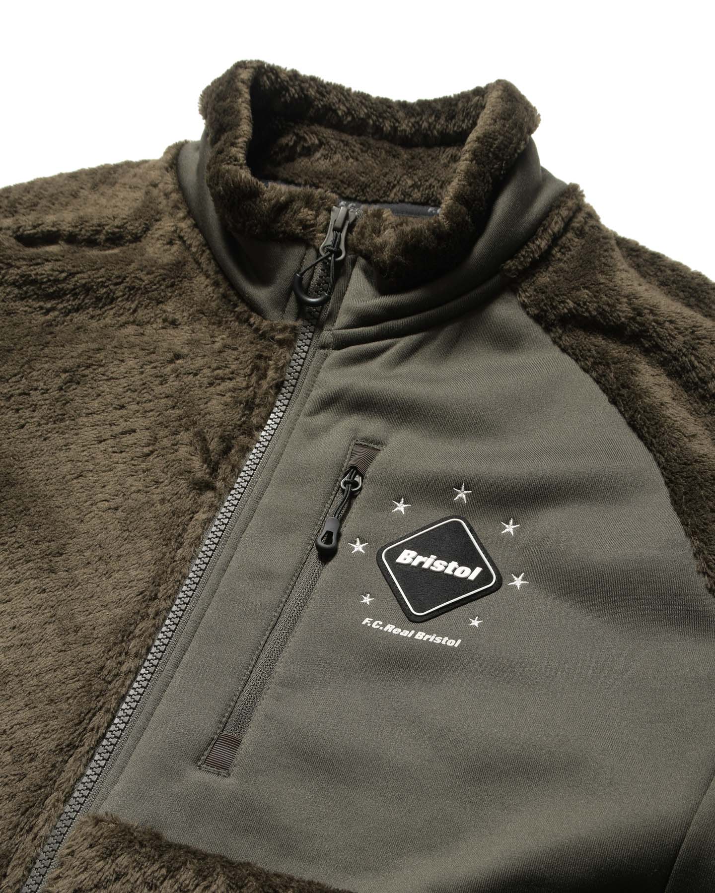 SOPH. | POLARTEC HYBRID STAND COLLAR JACKET(M KHAKI):