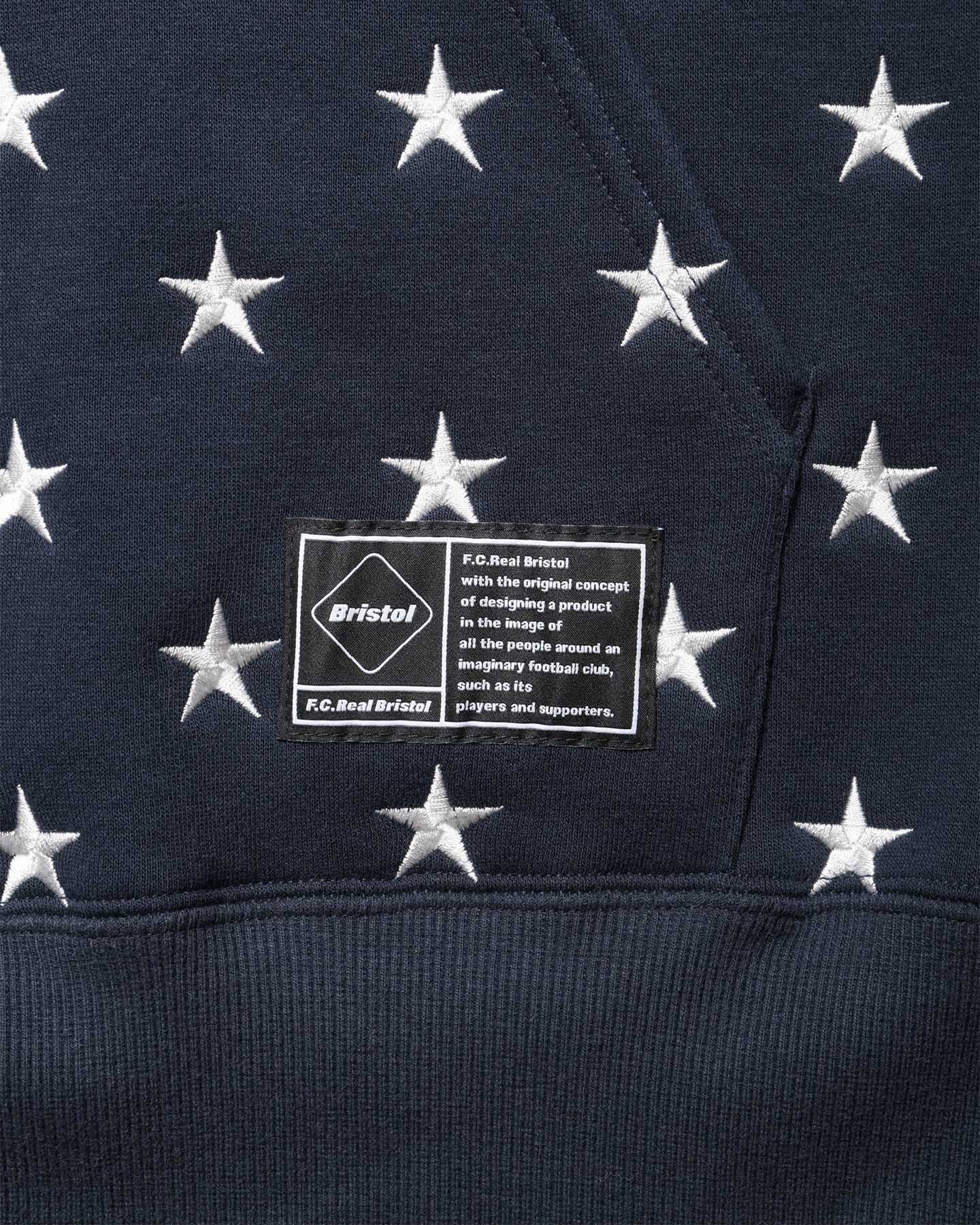 SOPH. | ALL OVER STAR SWEAT HOODIE(XL NAVY):