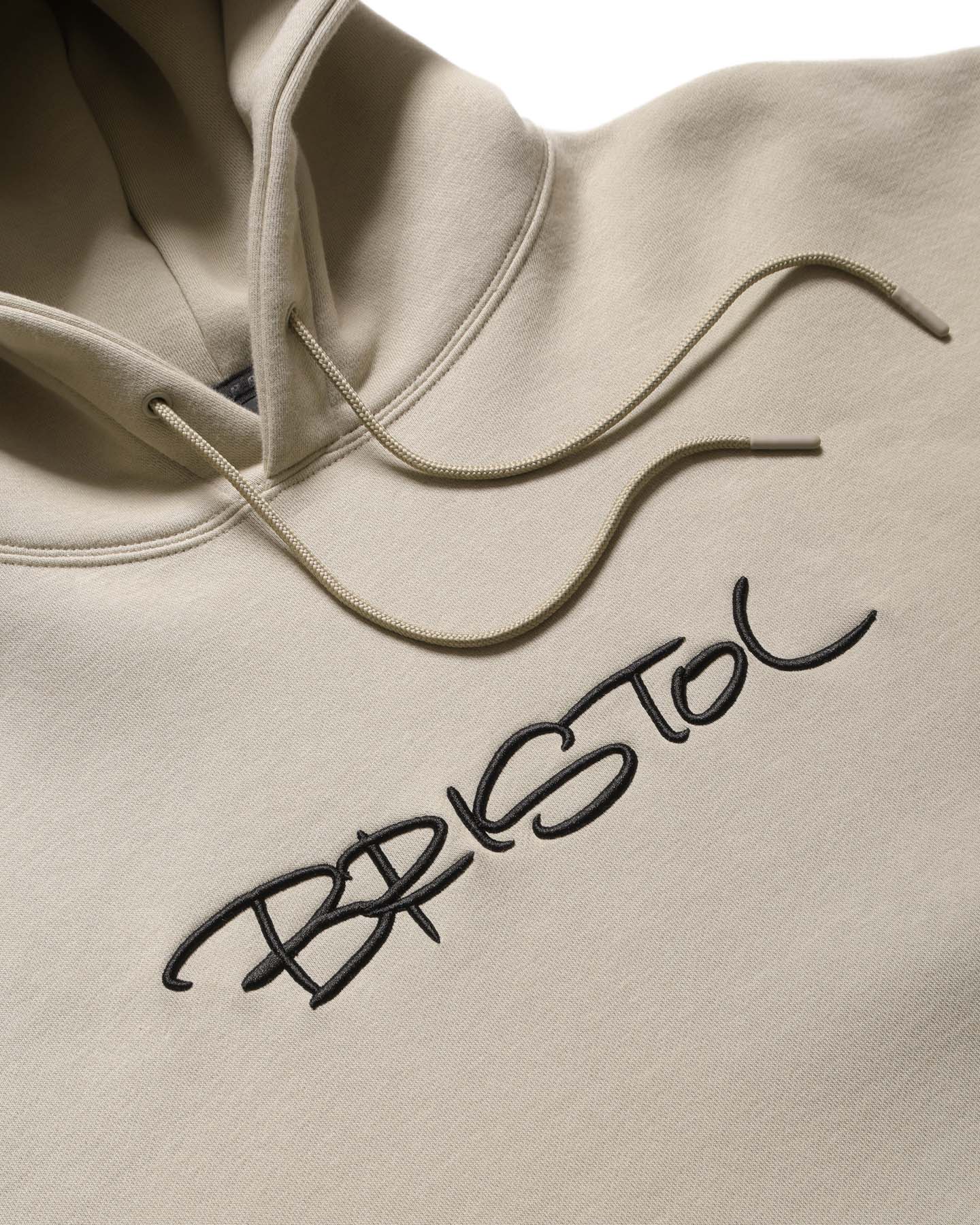 SOPH. | EMBROIDERY TAGGING LOOSE FIT SWEAT HOODIE(XL BEIGE):