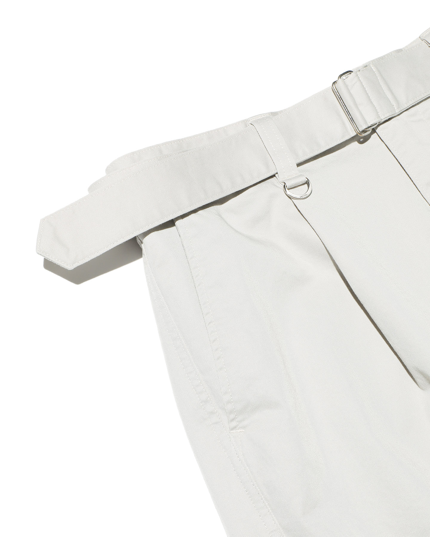 SOPH. | STRETCH CHINO BELTED TUCK HEM CORD TAPERED PANTS(M LIGHT