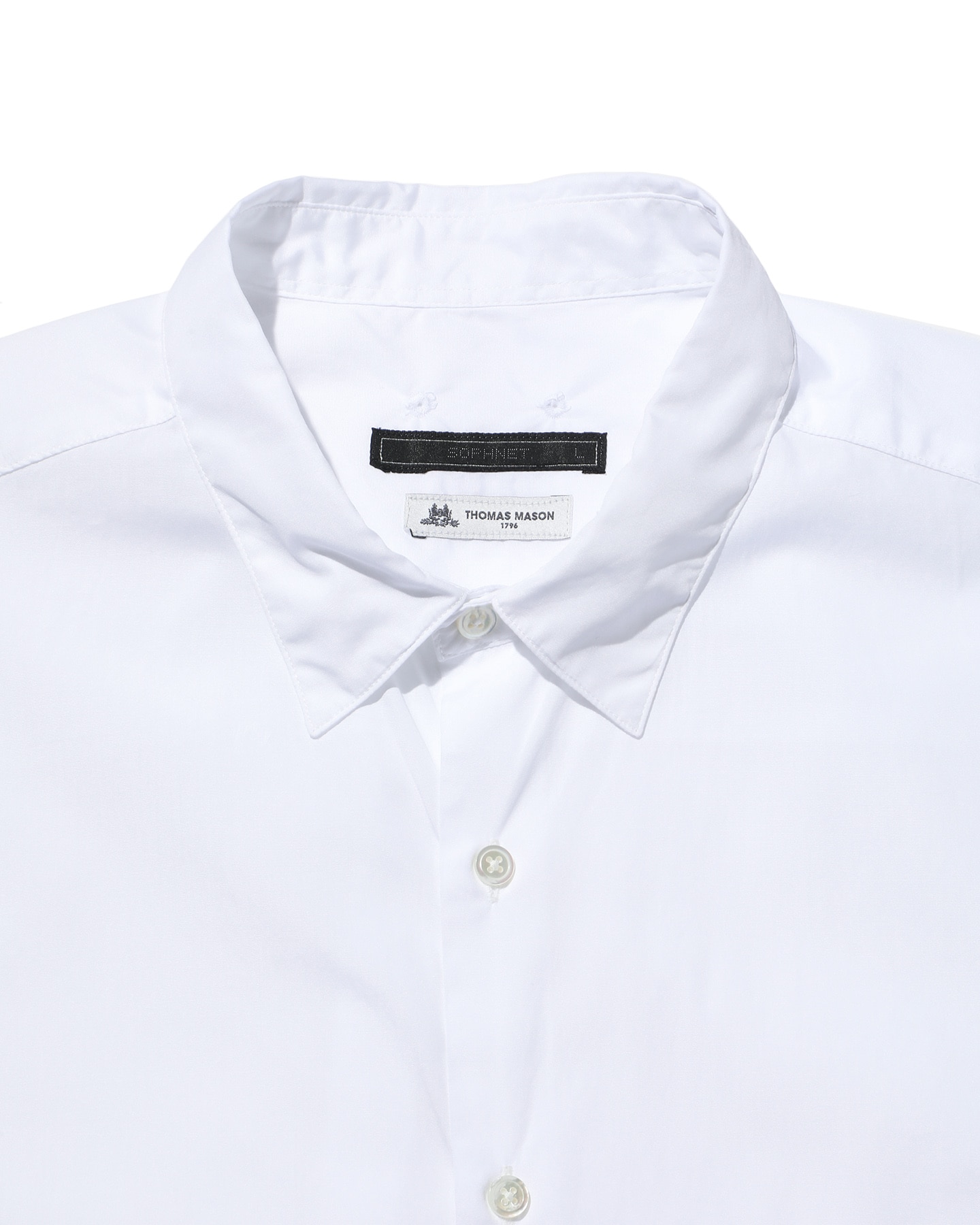 SOPH. | THOMAS MASON S/S BAGGY SHIRT(M WHITE):