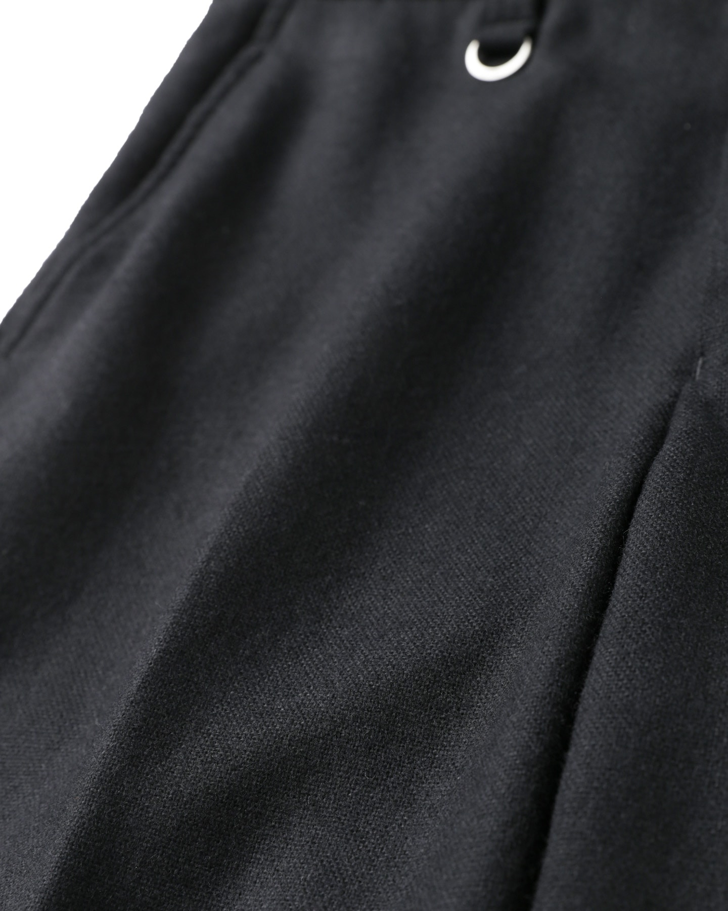 SOPH. | BLENDED WOOL STRAIGHT PANTS(M BLACK):