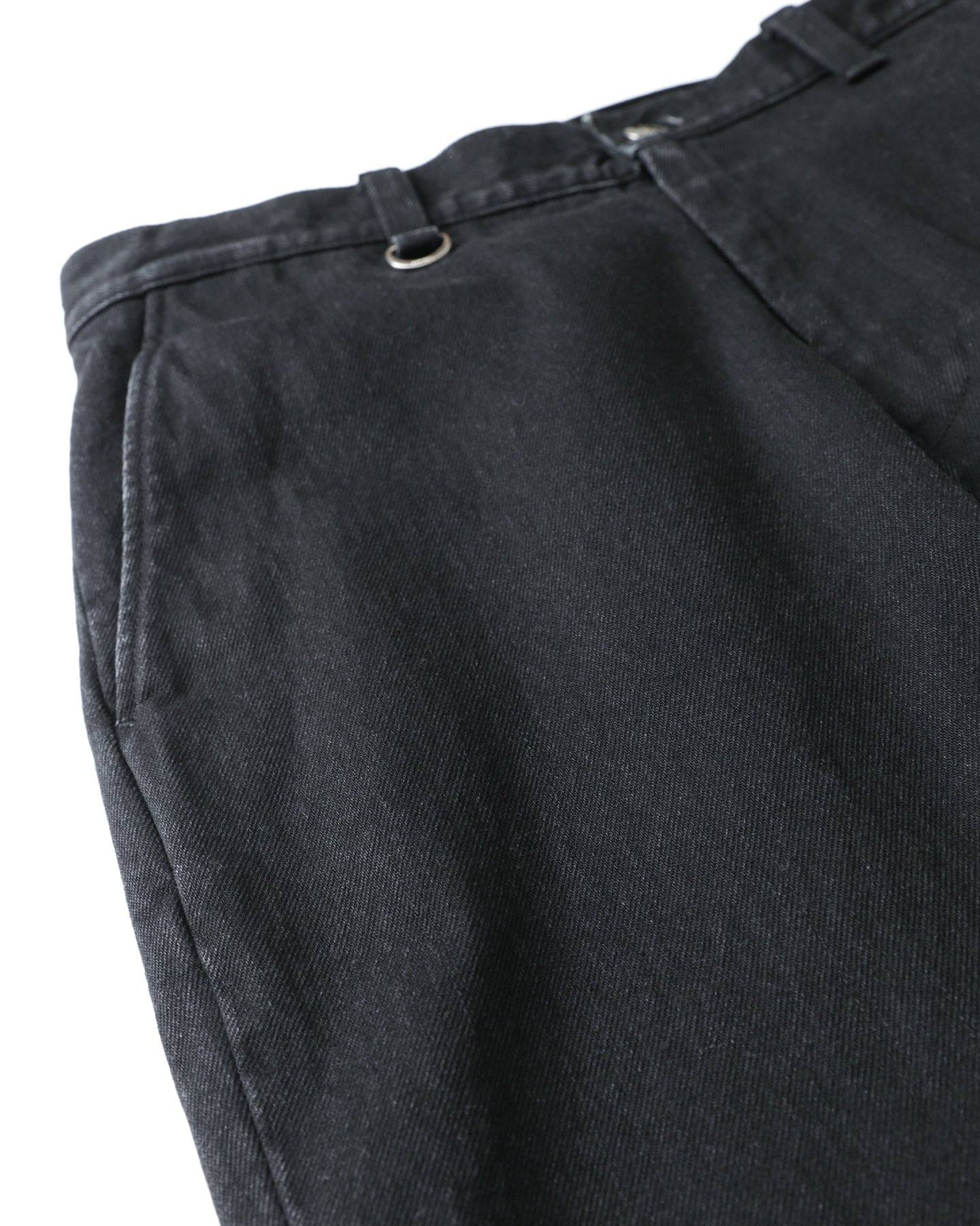 SOPH. | WASHED DENIM STRAIGHT PANTS(M BLACK):