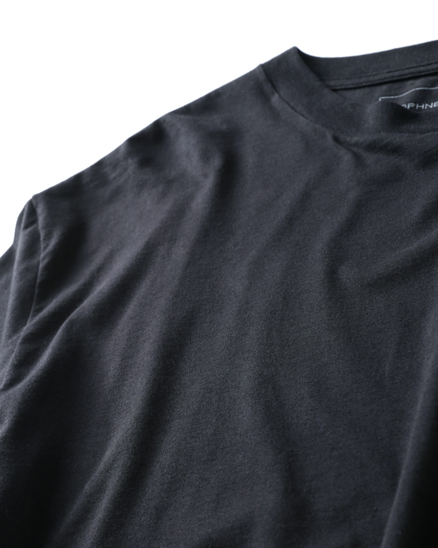 SOPH. | SUPIMA CASHMERE L/S BAGGY TEE(S BLACK):