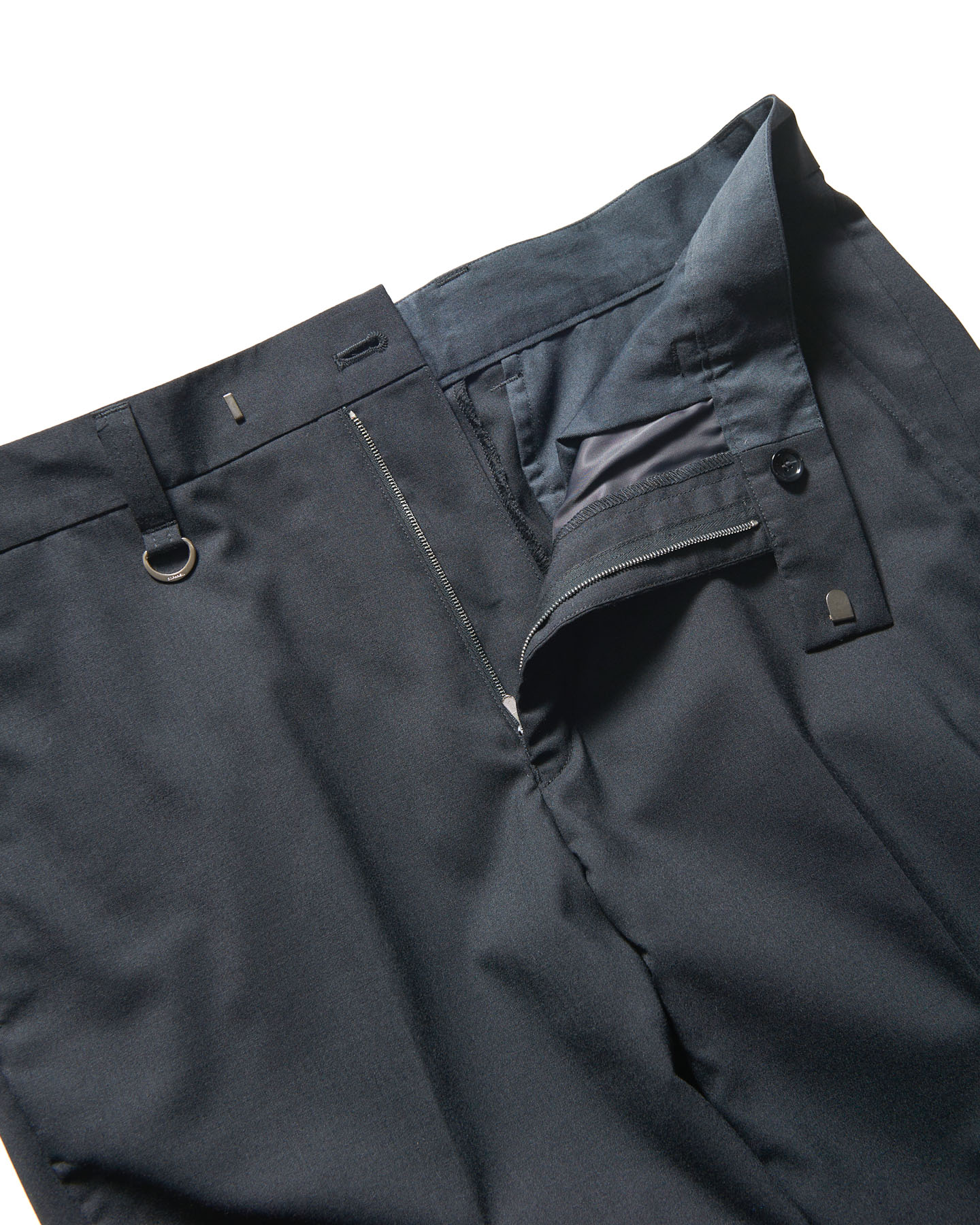 SOPH. | SUMMER STRETCH WOOL STANDARD PANTS(XL BLACK):