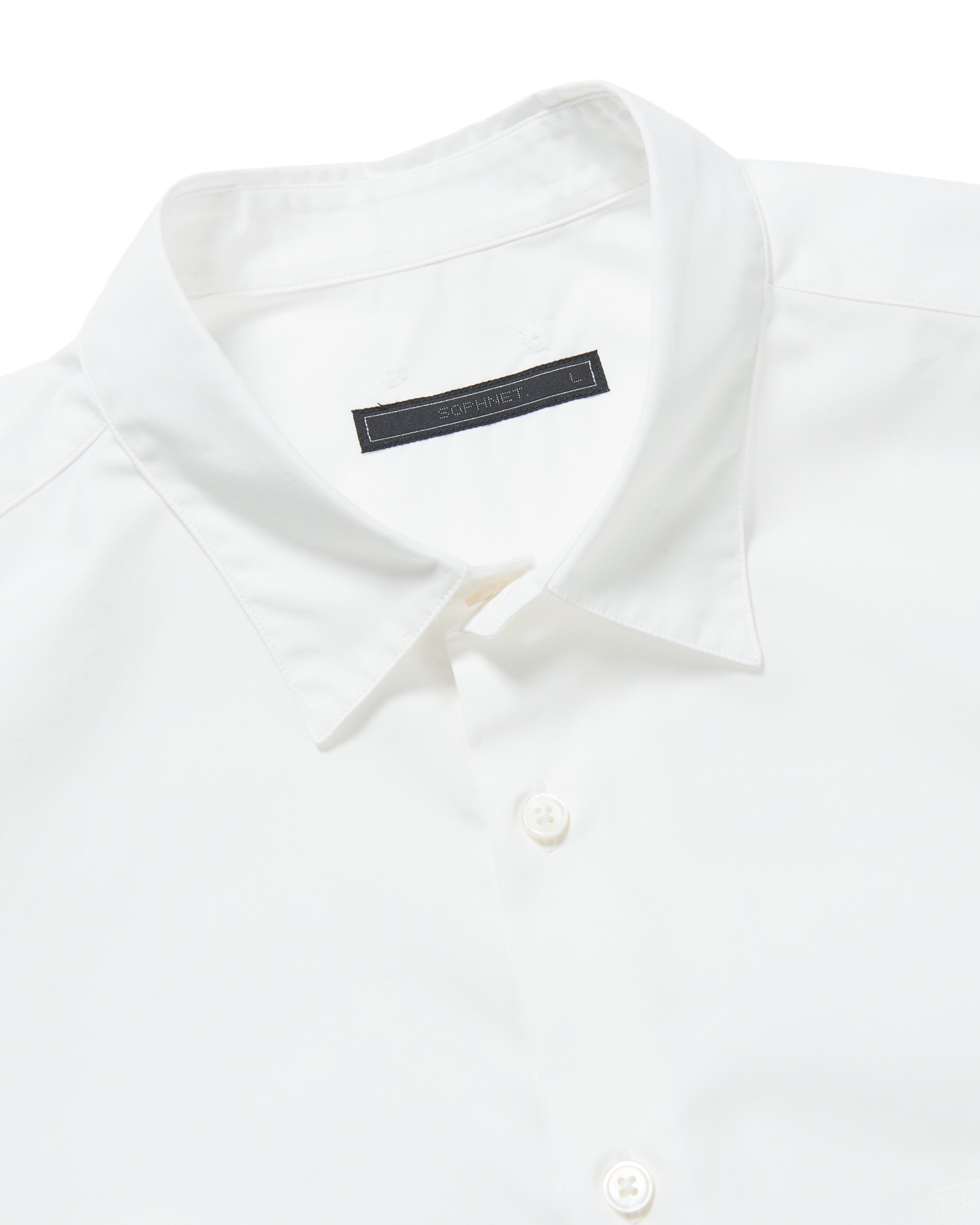 SOPH. | REGULAR COLLAR S/S SHIRT(M WHITE):