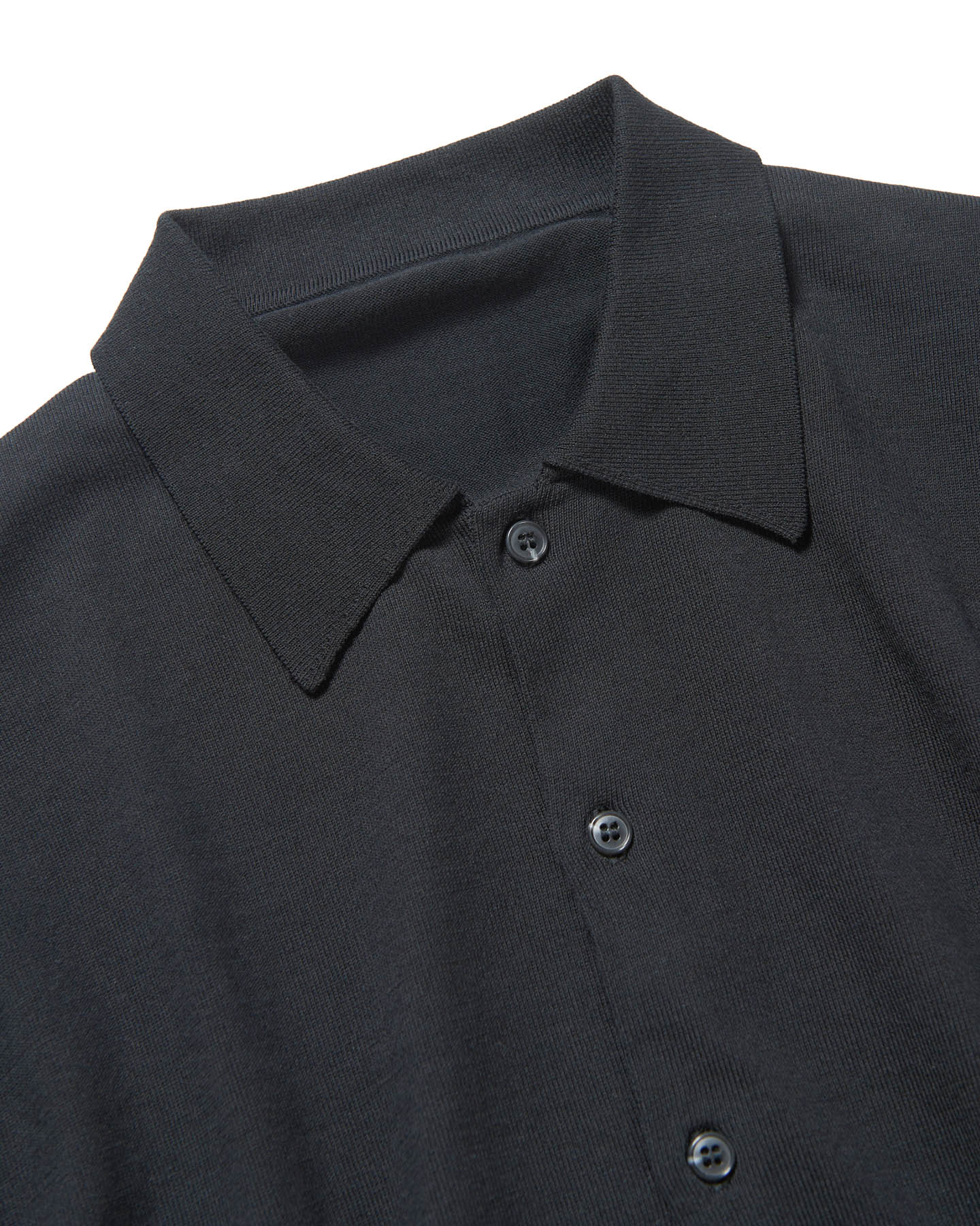 SOPH. | KNIT POLO CARDIGAN(M BLACK):