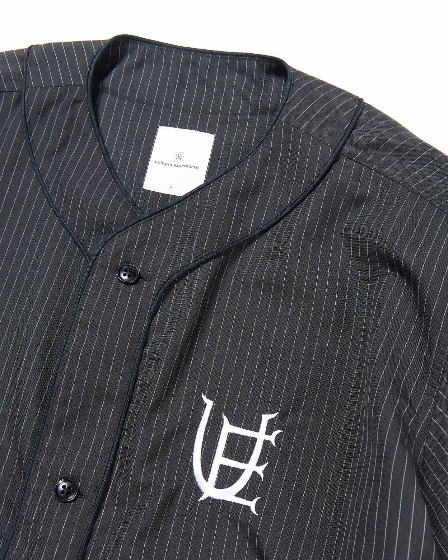 SOPH. | PIN STRIPE S/S BASEBALL SHIRT(2 BLACK):