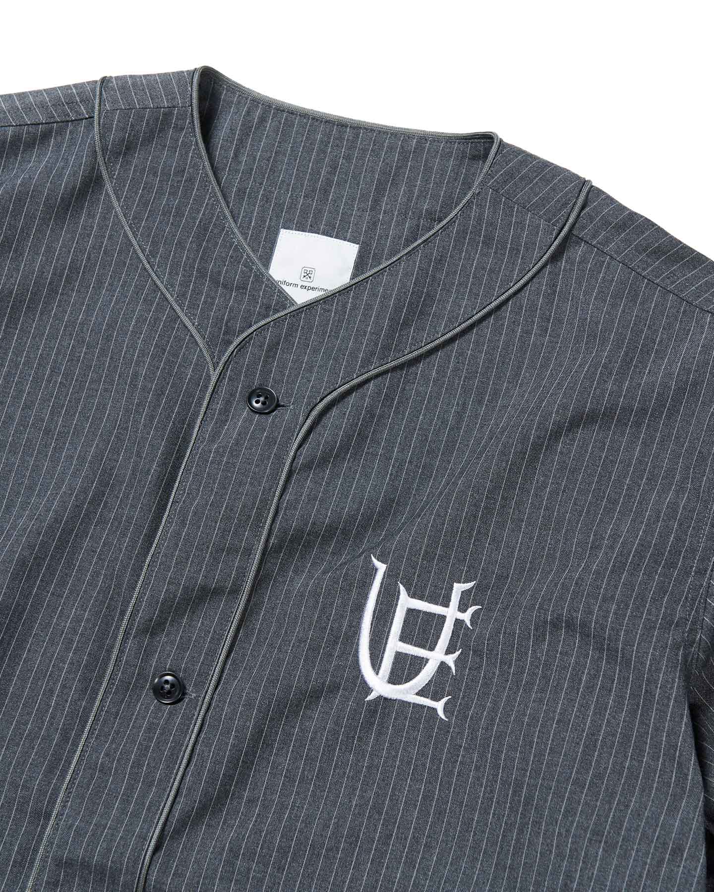 SOPH. | PIN STRIPE S/S BASEBALL SHIRT(2 GRAY):