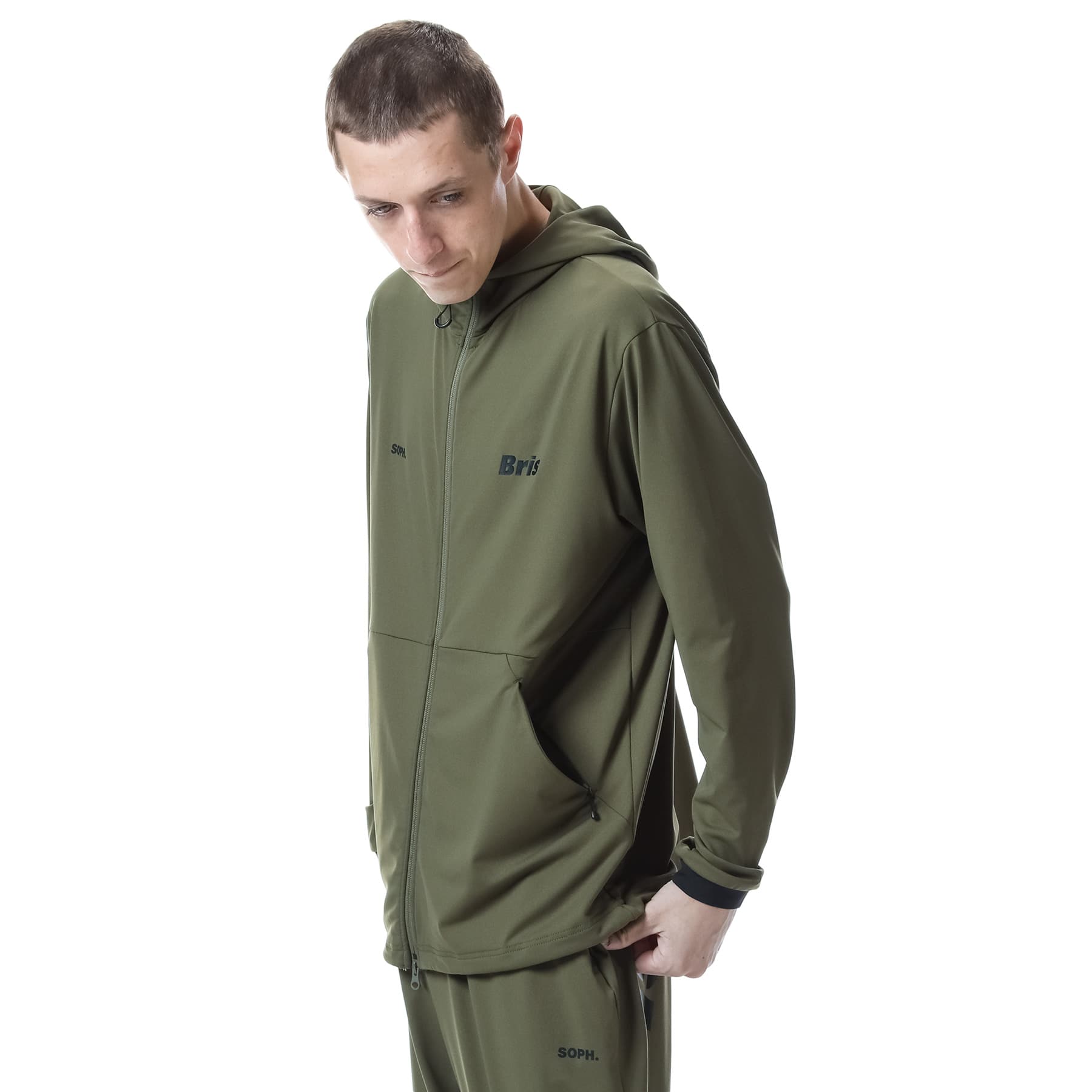 FCRB STRETCH KNIT ZIP UP LOUNGE HOODIE | unimac.az