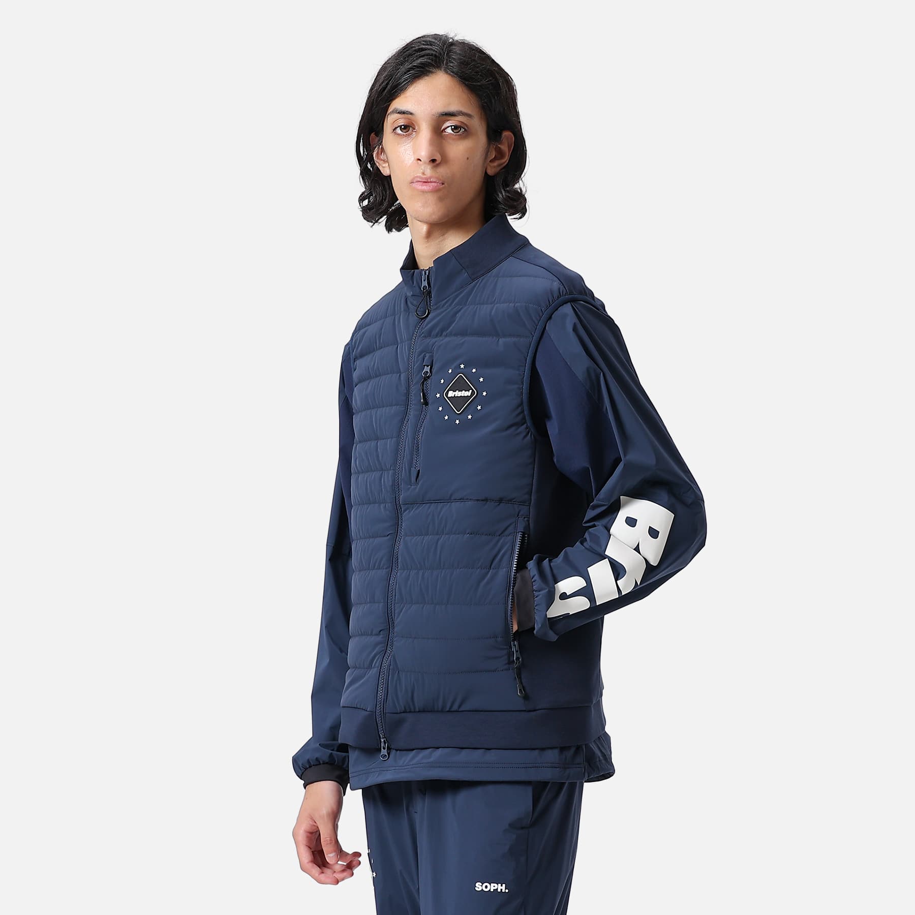 見事な創造力 F.C.R.B. TECH SWEAT HYBRID VEST NAVY XL www.esn-spain.org