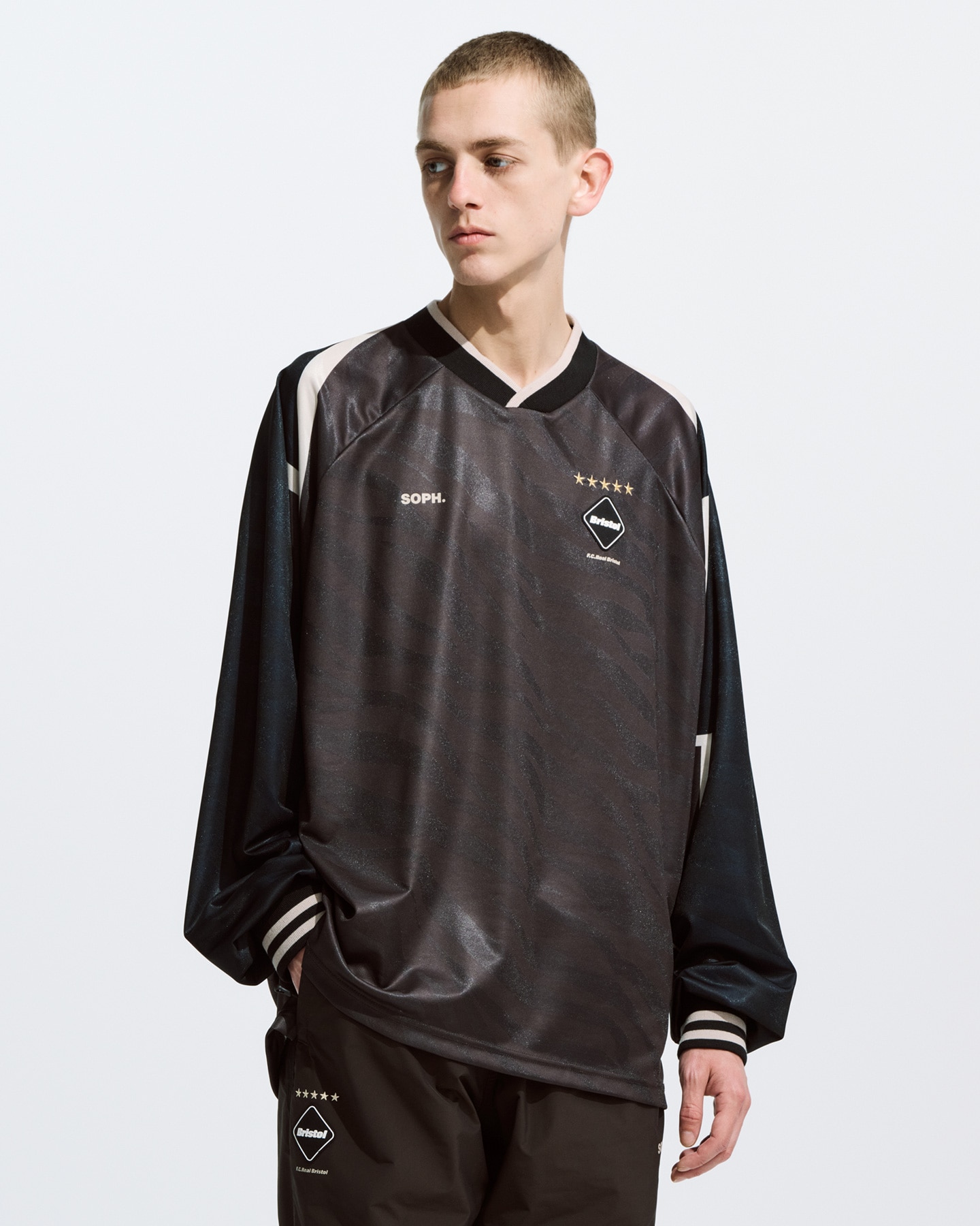 SOPH. | L/S OVERSIZED GAME SHIRT(S BROWN):