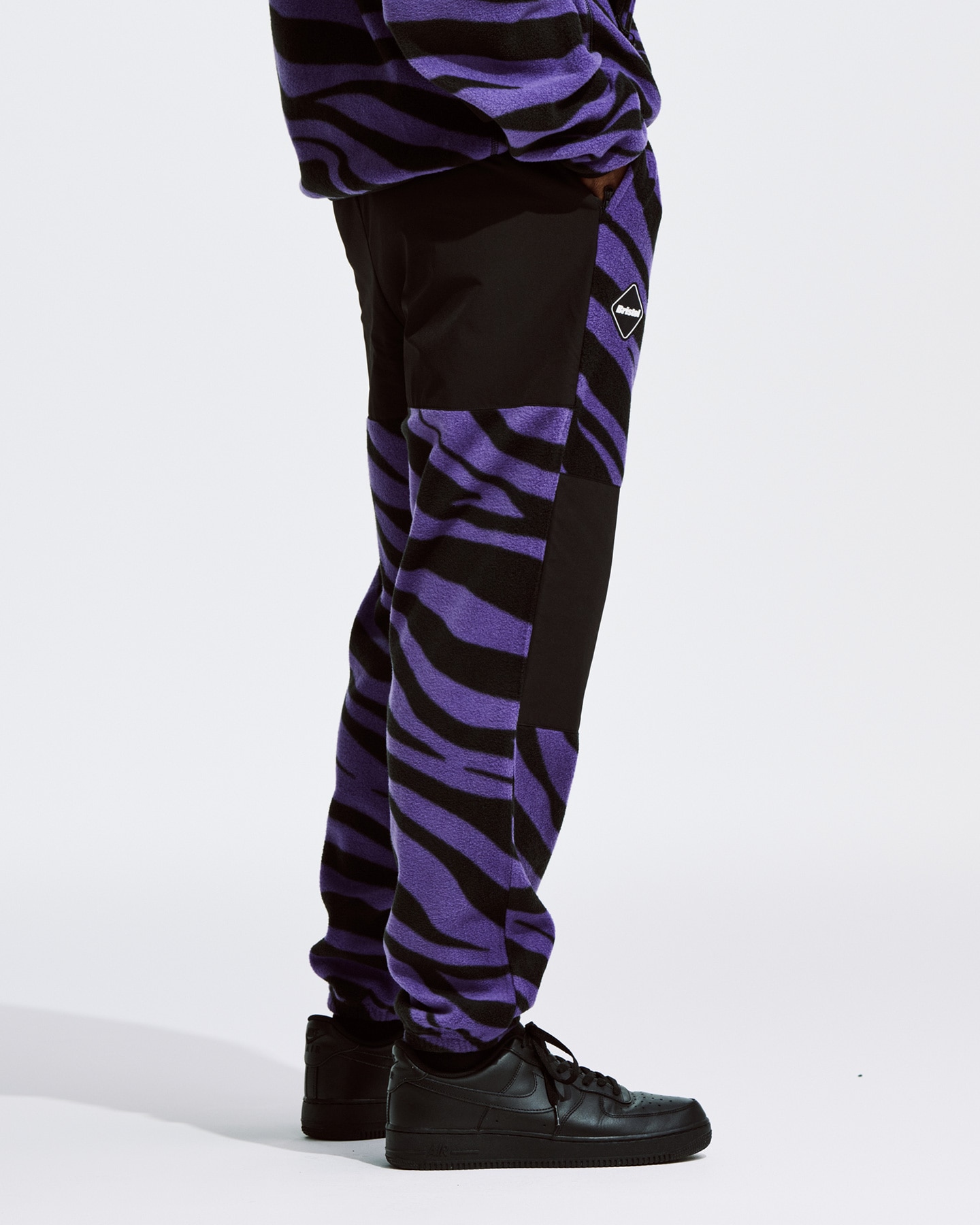 SOPH. | ZEBRA FLEECE PANTS(XL BLACK):