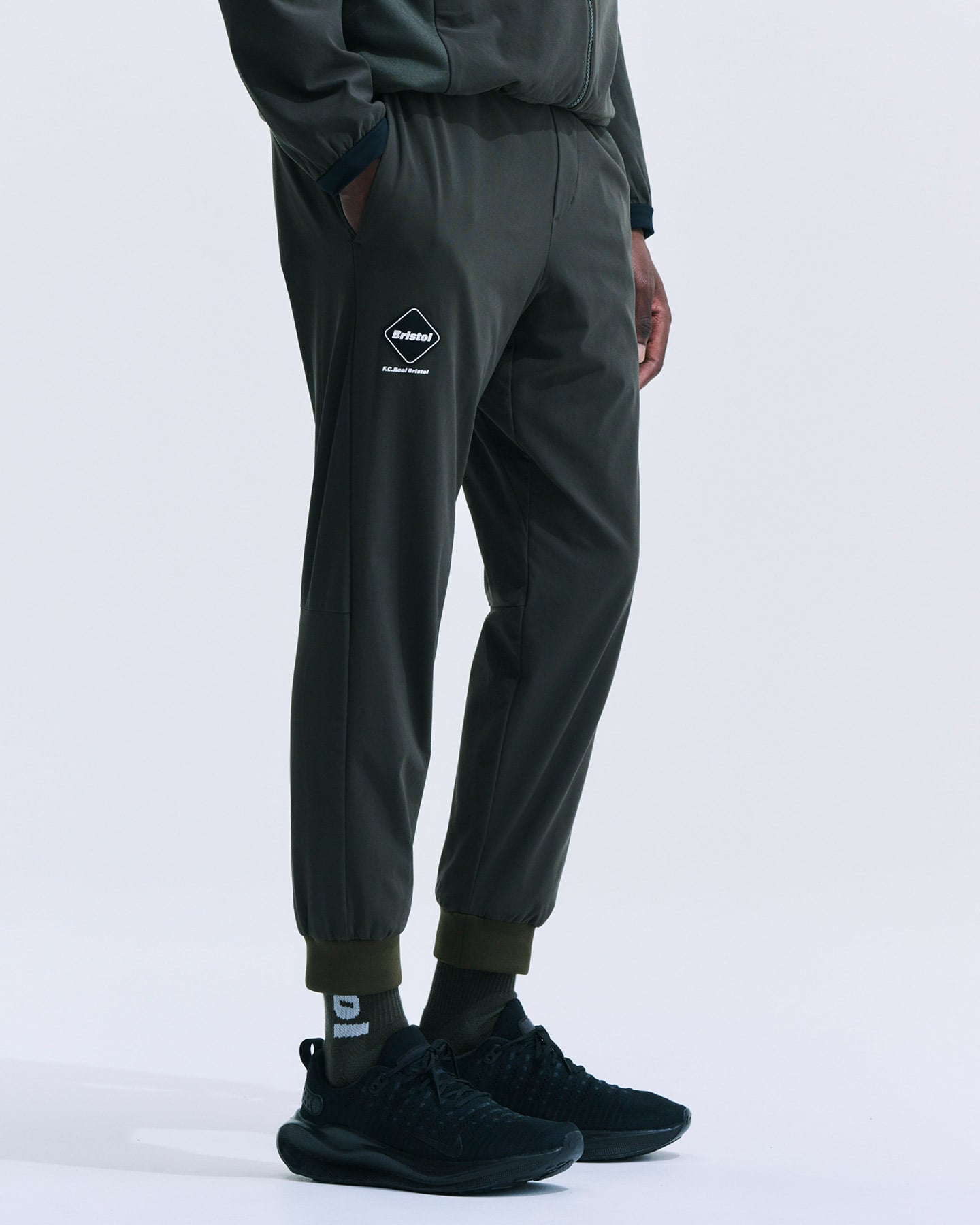 SOPH. | LYCRA TRACK RIBBED PANTS(M BLACK):