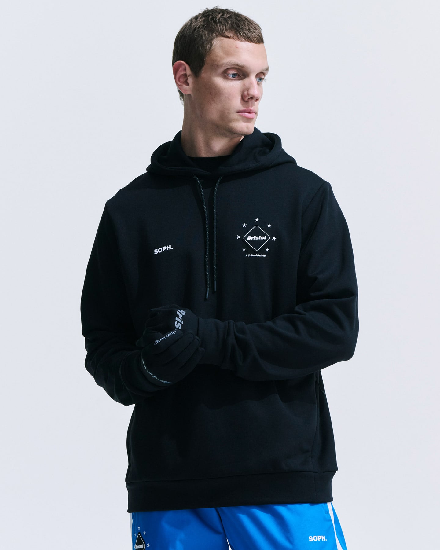 SOPH. | POLARTEC POWER STRETCH TRAINING HOODIE(M BEIGE):