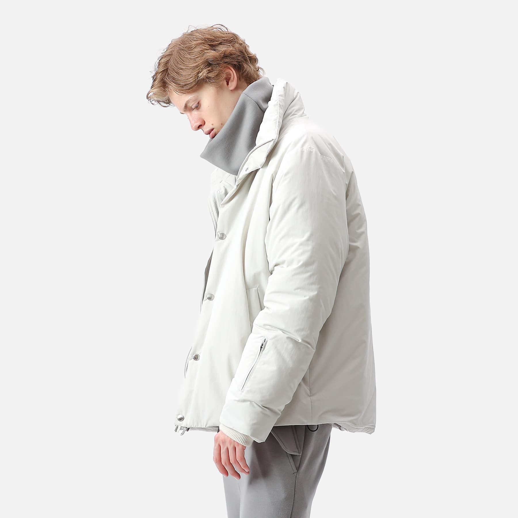 SOPH. | OVERSIZED STAND COLLAR PADDING JACKET(S OFF WHITE):