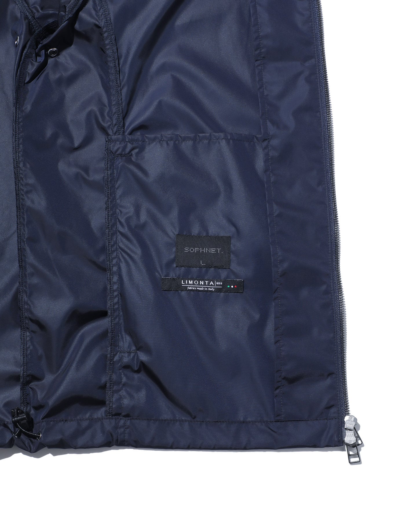 SOPH. | LIMONTA NYLON HOODED JACKET(M NAVY):