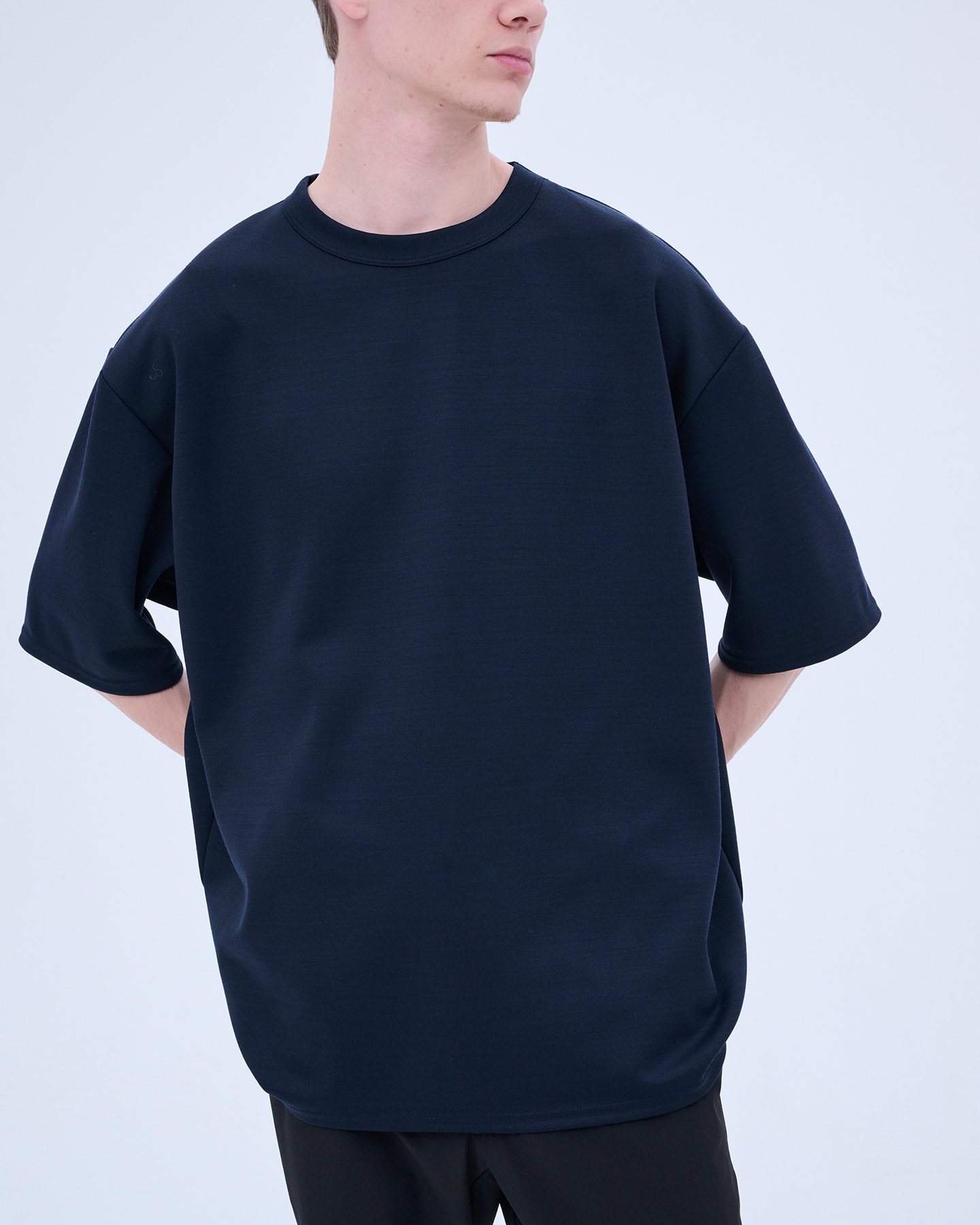 SOPH. | WOOL JERSEY BAGGY TEE(M NAVY):