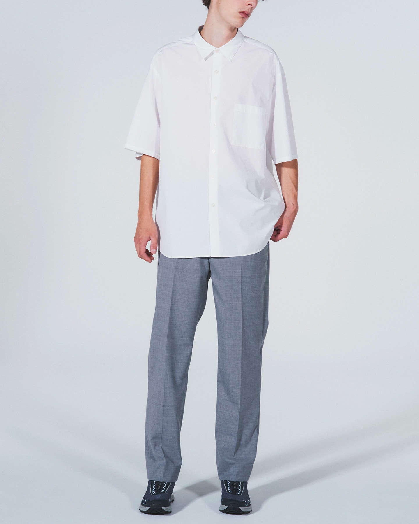 SOPH. | REGULAR COLLAR S/S SHIRT(M WHITE):