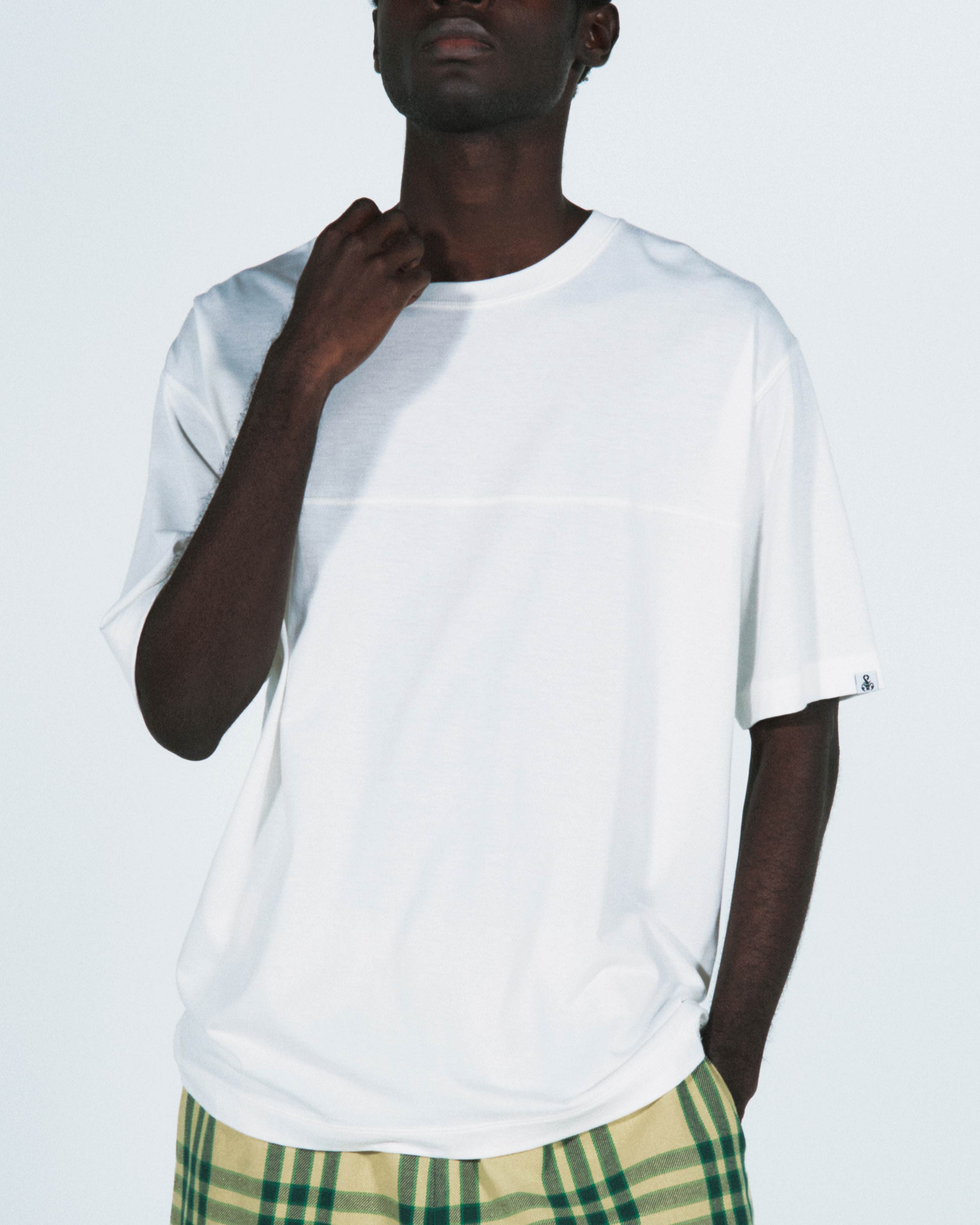 SOPH. | COTTON SILK S/S WIDE FOOTBALL TEE(M BLACK):