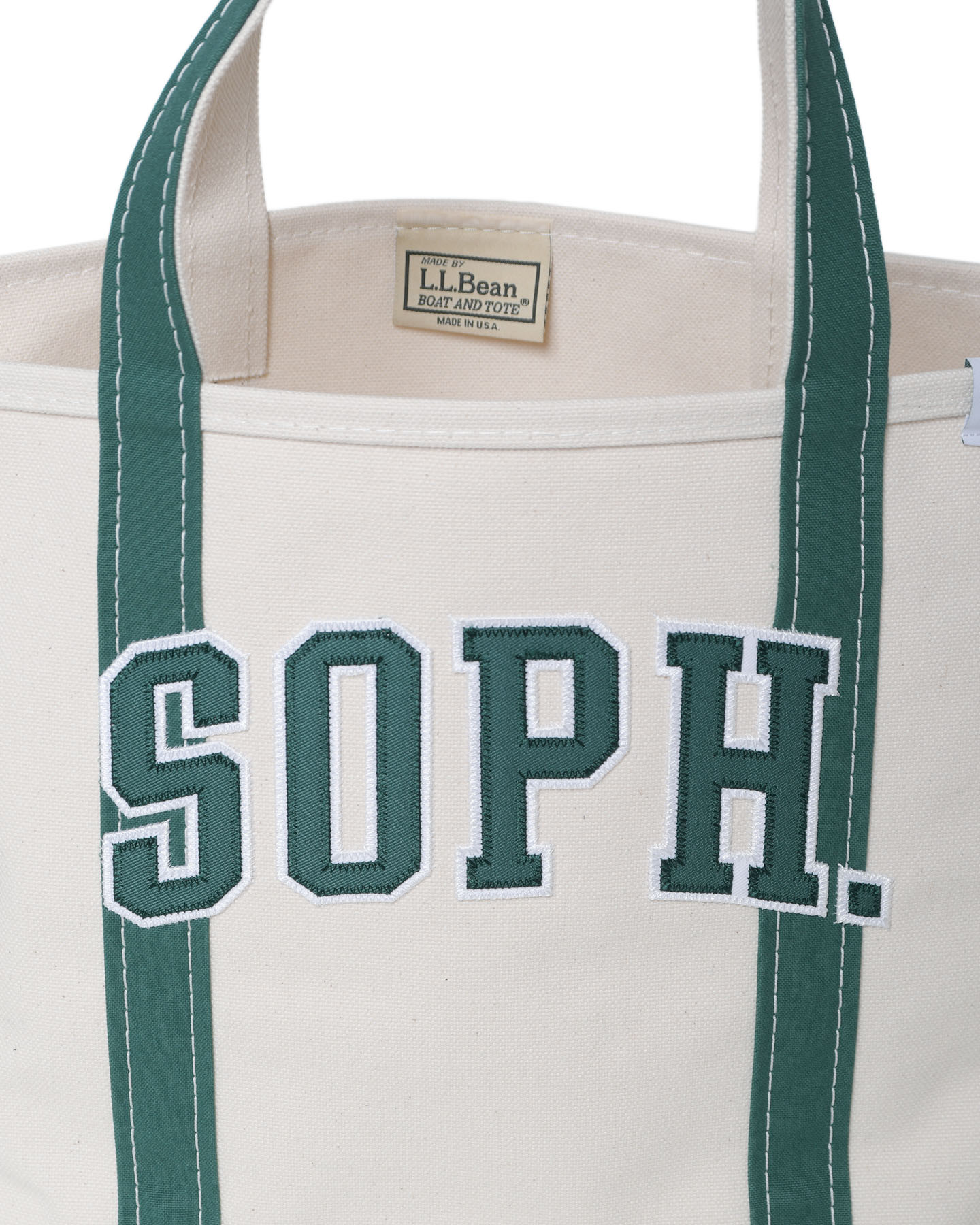SOPH. | L.L.Bean BOAT AND TOTE, OPEN-TOP : MEDIUM(FREE GREEN):