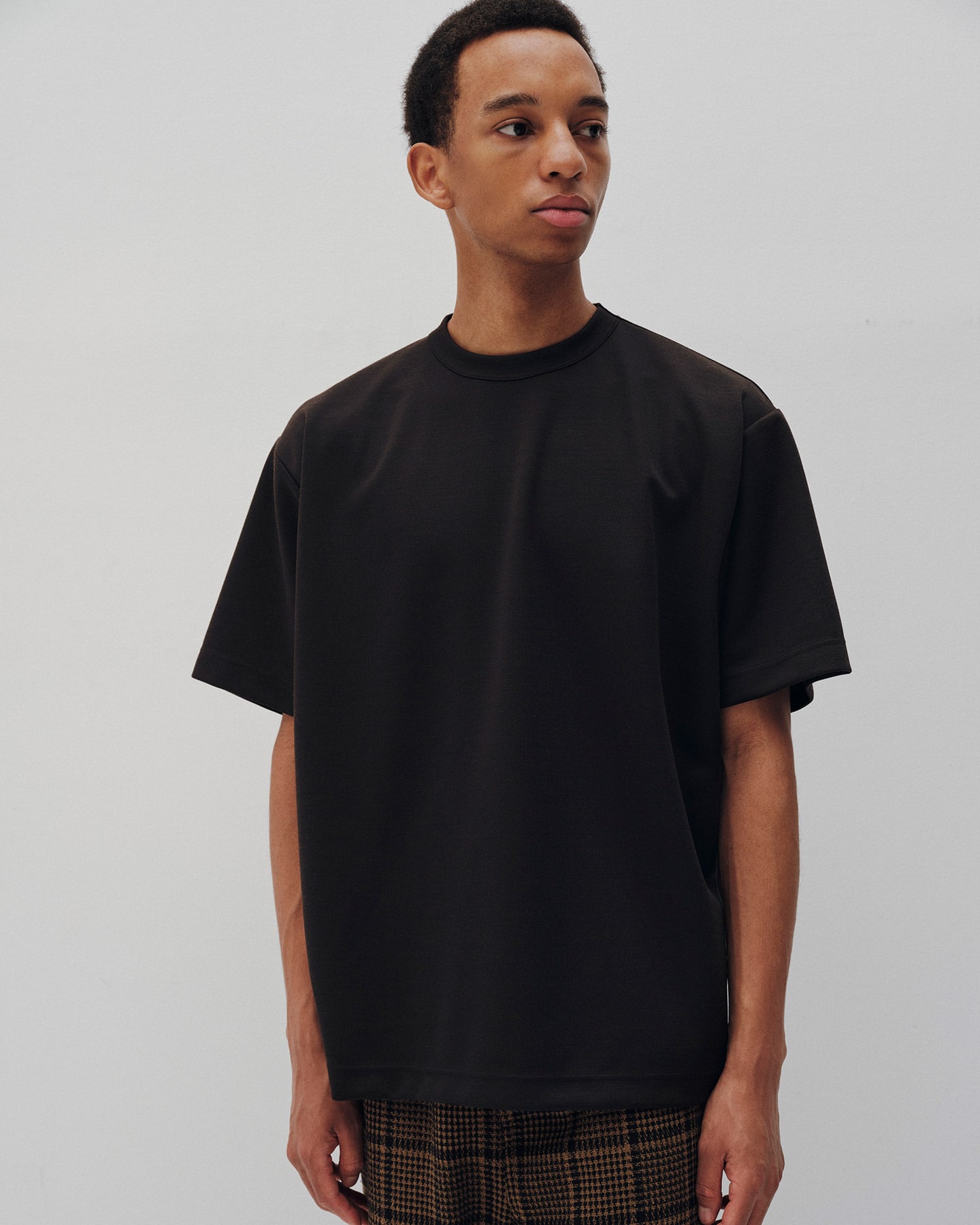 SOPH. | WOOL JERSEY WIDE TEE(M BLACK):