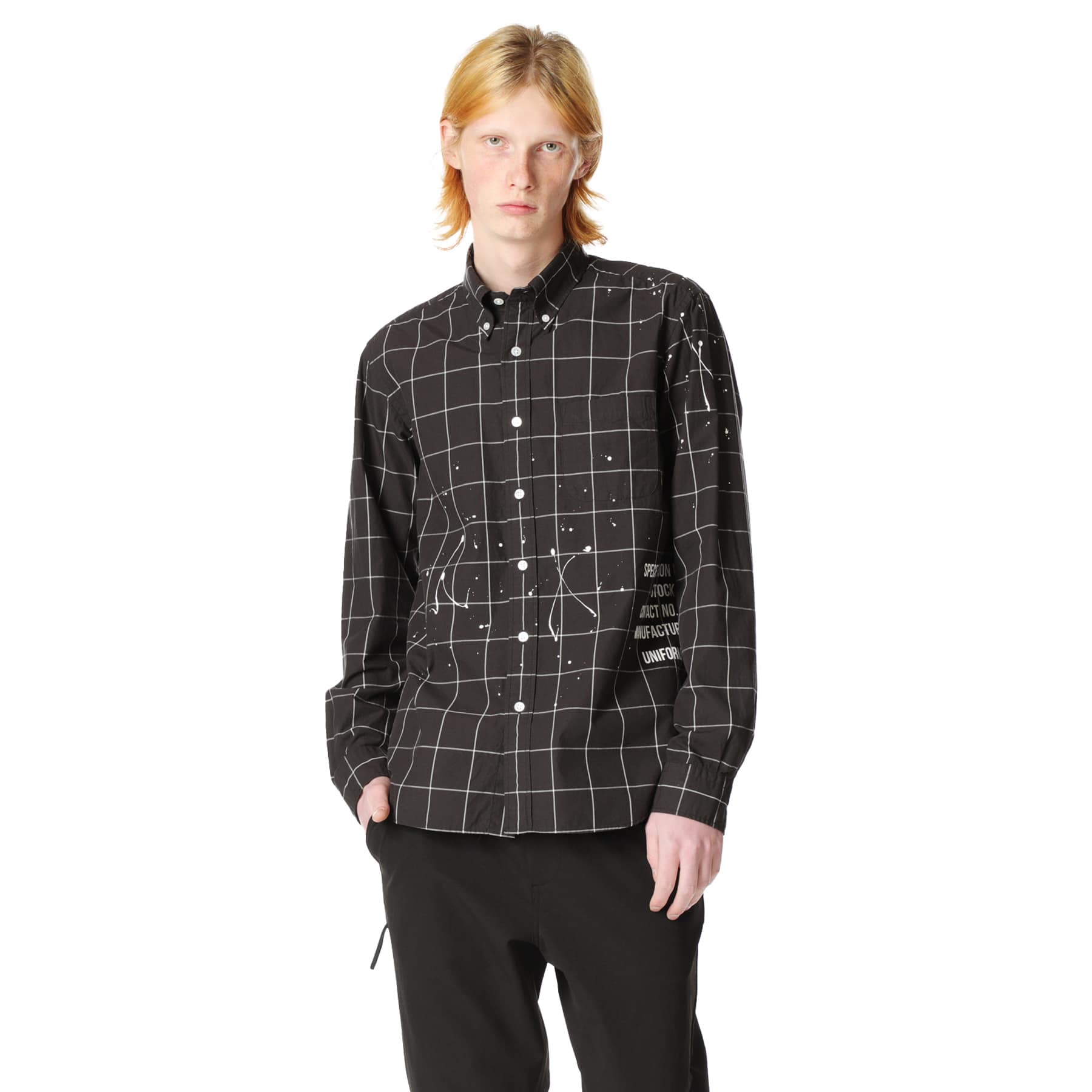 SOPH. | DRIPPING MIL B.D SHIRT(4 BLACK):