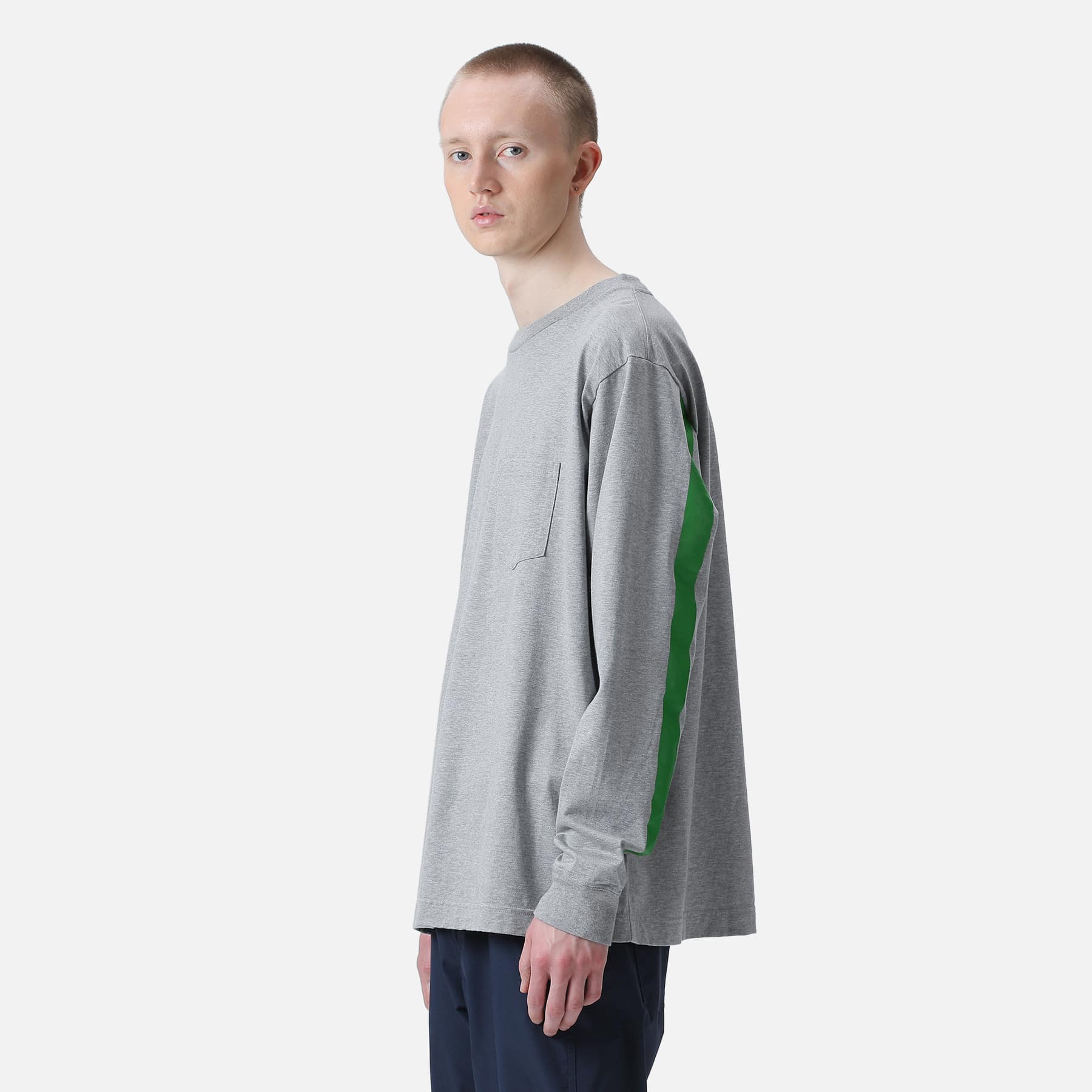 SOPH. | L/S SLEEVE LINE POCKET TEE(2 GRAY):