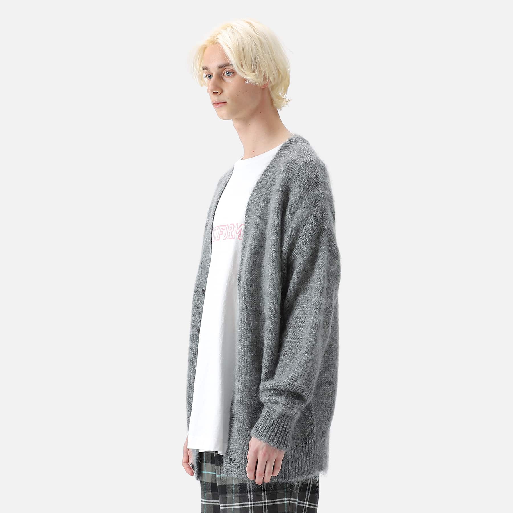 SOPH. | MOHAIR KNIT CARDIGAN(4 GRAY):