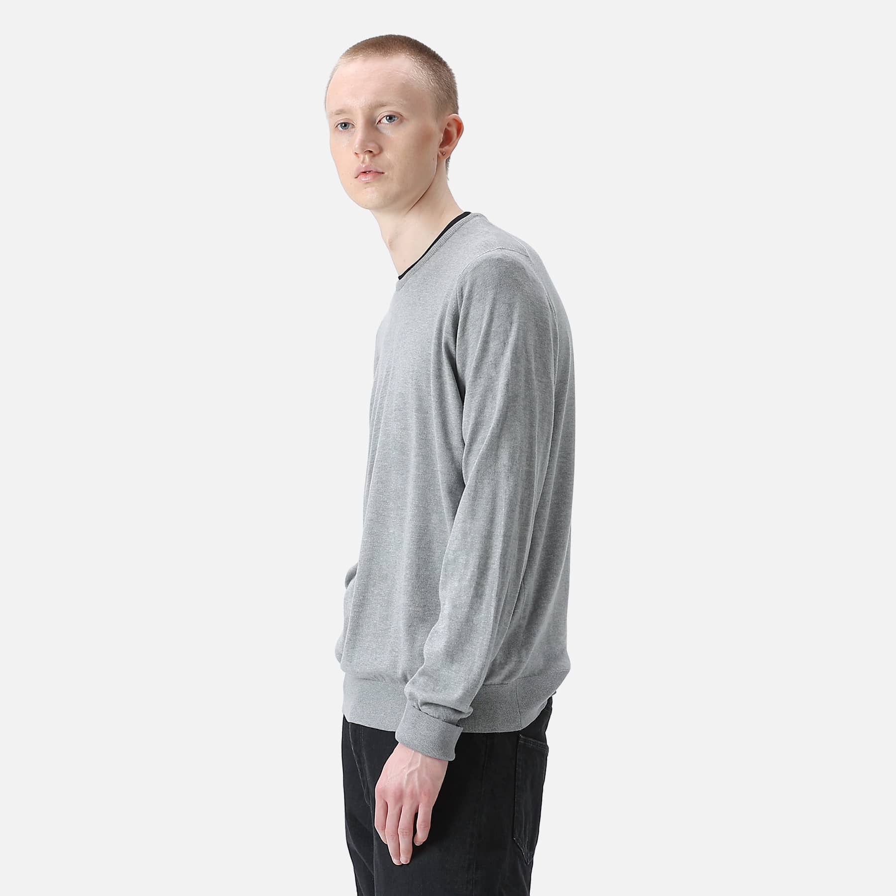 SOPH. | JOHN SMEDLEY COTTON CREWNECK KNIT(1 GRAY):