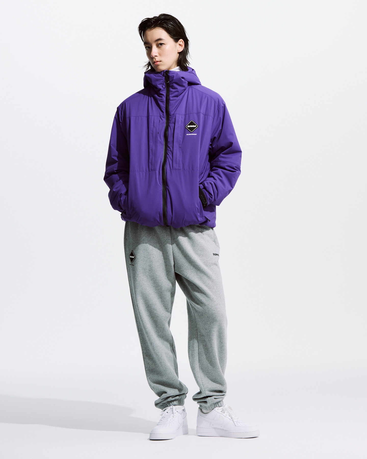 SOPH. | INSULATION PADDED HOODED JACKET(L PURPLE):