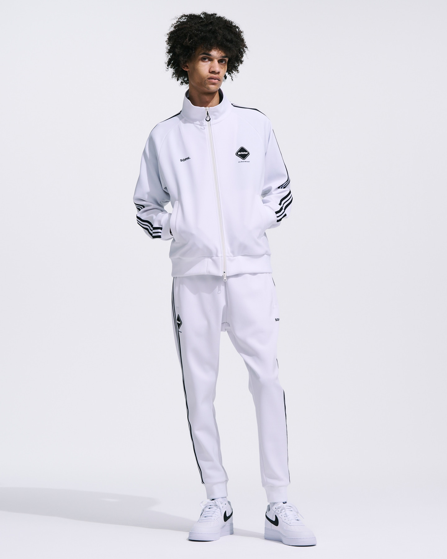 SOPH. | TRAINING TRACK JACKET(S OFF WHITE):