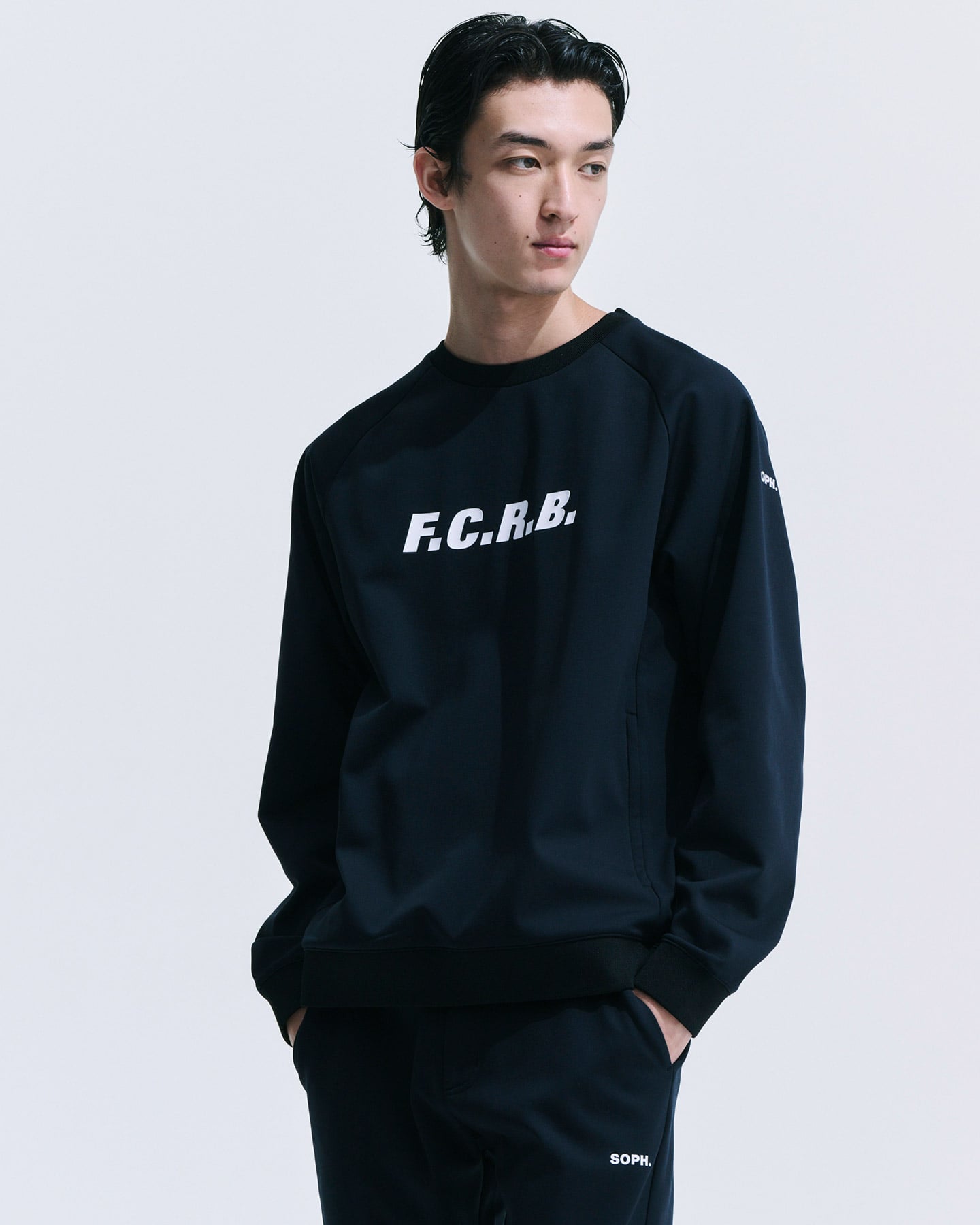 SOPH. | PDK CREWNECK TOP(M BLACK):