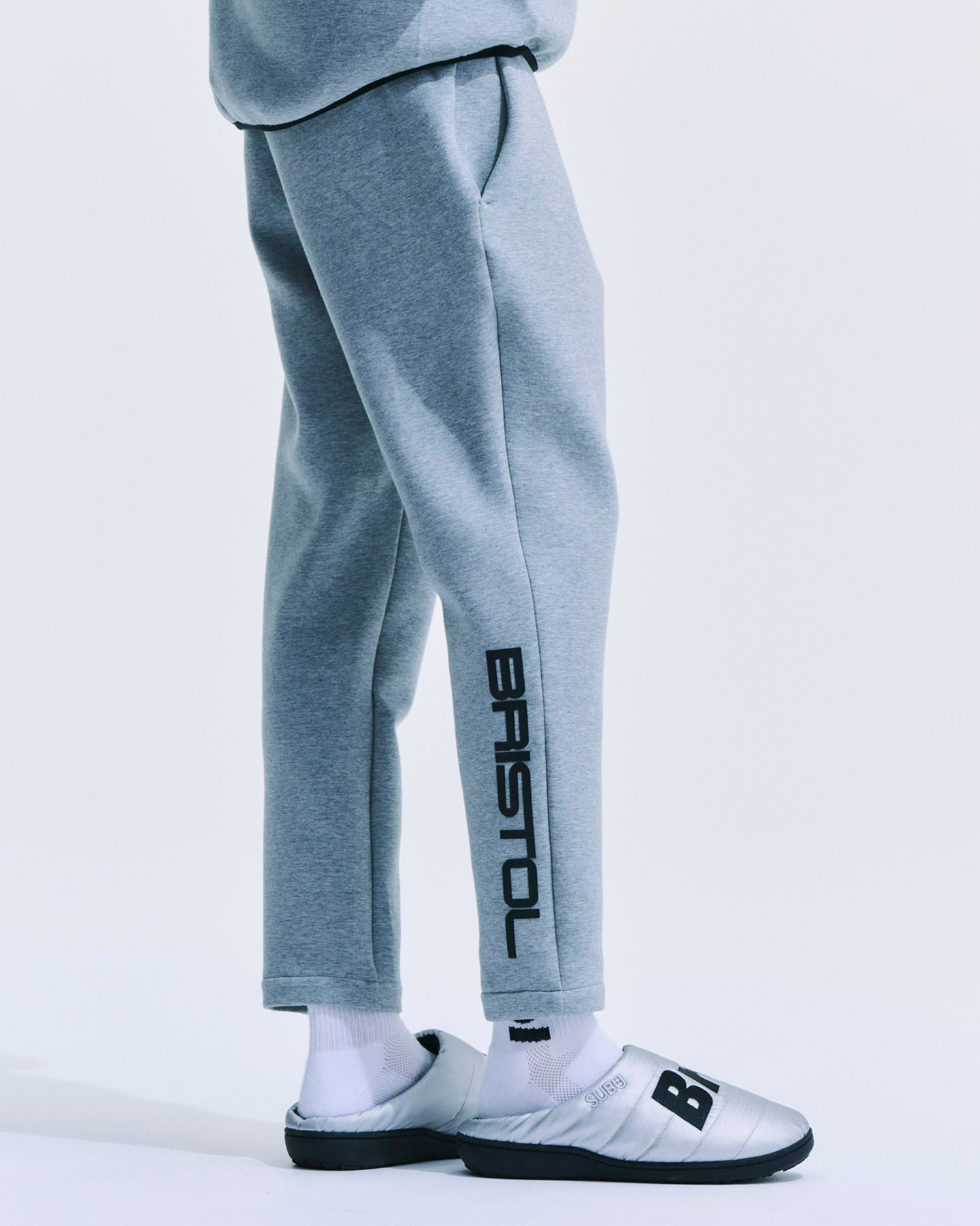 SOPH. | TECH SWEAT FLAT HEM PANTS(M GRAY):