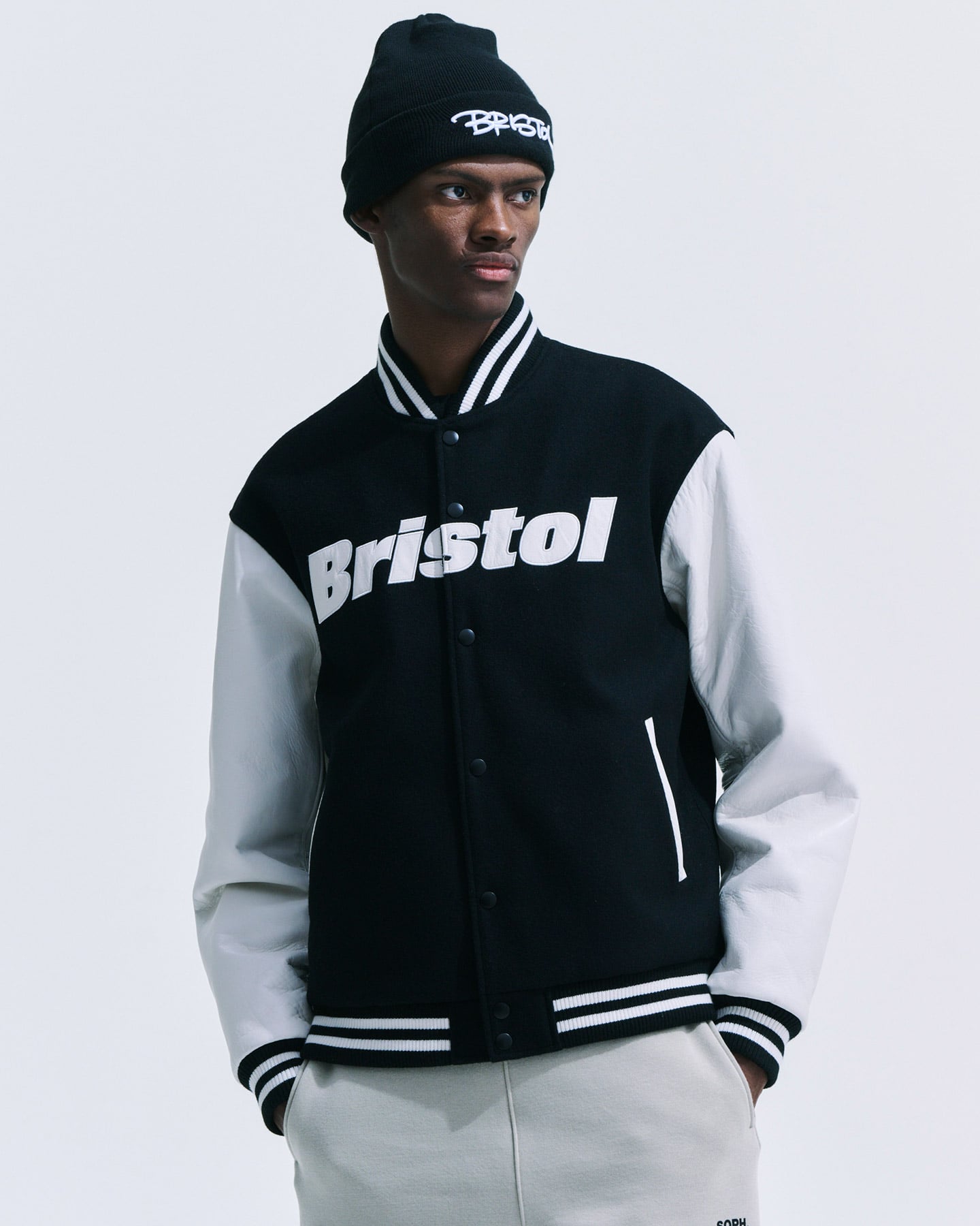 SOPH. | VARSITY JACKET(M BLACK):