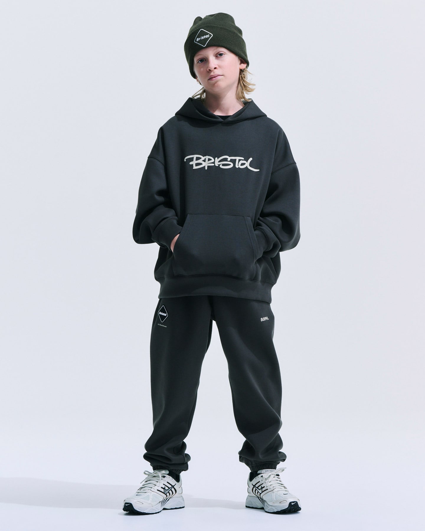 SOPH. | TECH SWEAT TRAINING RIBBED PANTS(M (120-130) BLACK):