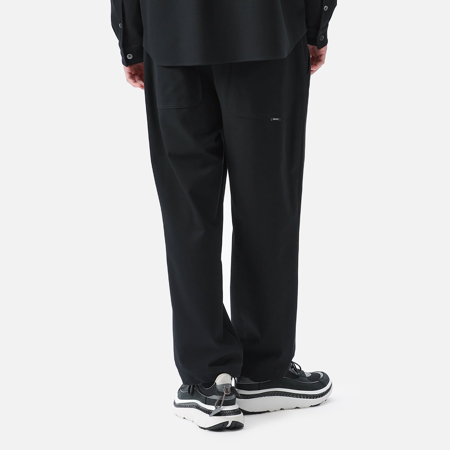 SOPH. | 1TUCK EASY PANTS(M BLACK):