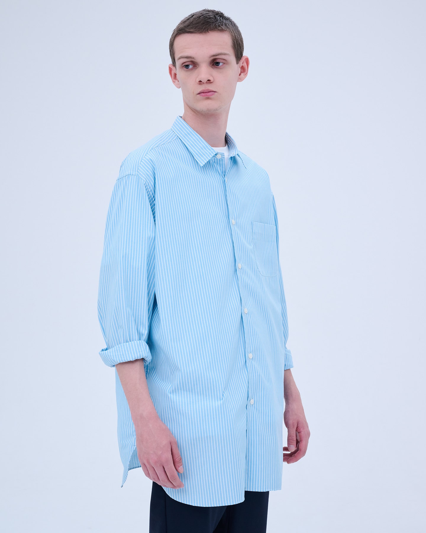 SOPH. | BAGGY LONG SHIRT(M NAVY):