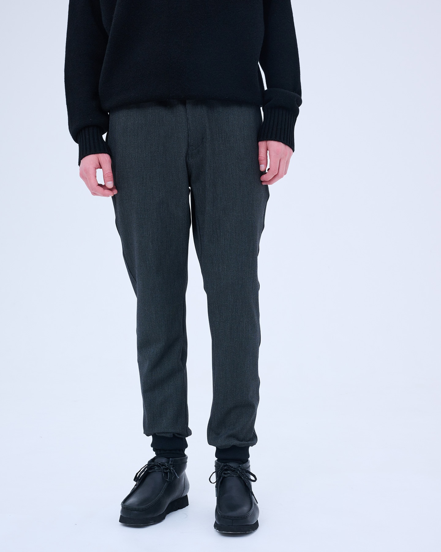 SOPH. | MONALUCE SLIM FIT RIBBED PANTS(M A (CHARCOAL GRAY)):