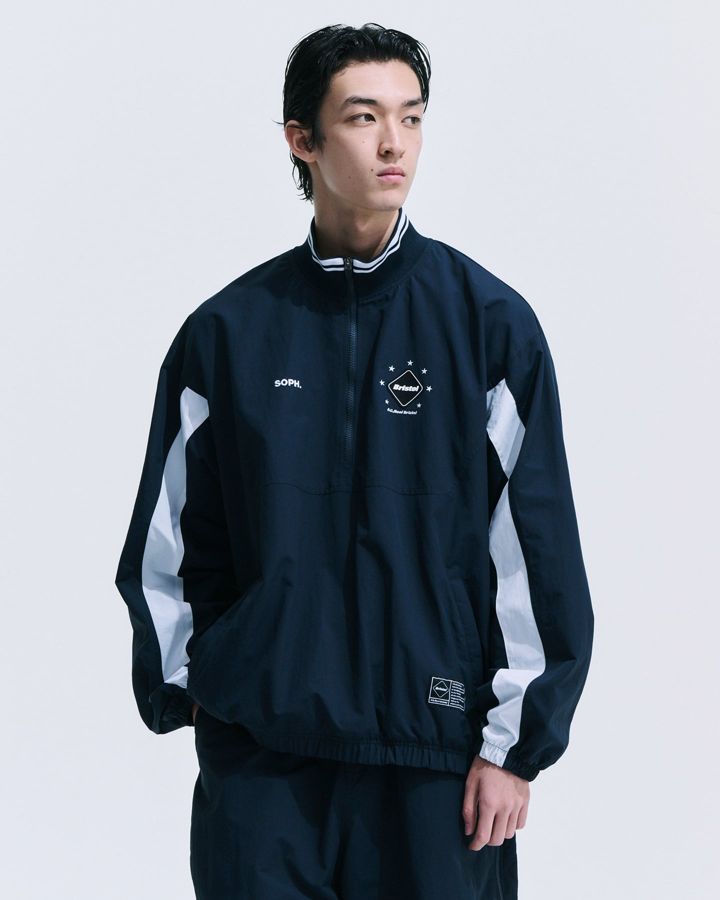 SOPH. | PRACTICE HALF ZIP JACKET(M NAVY):