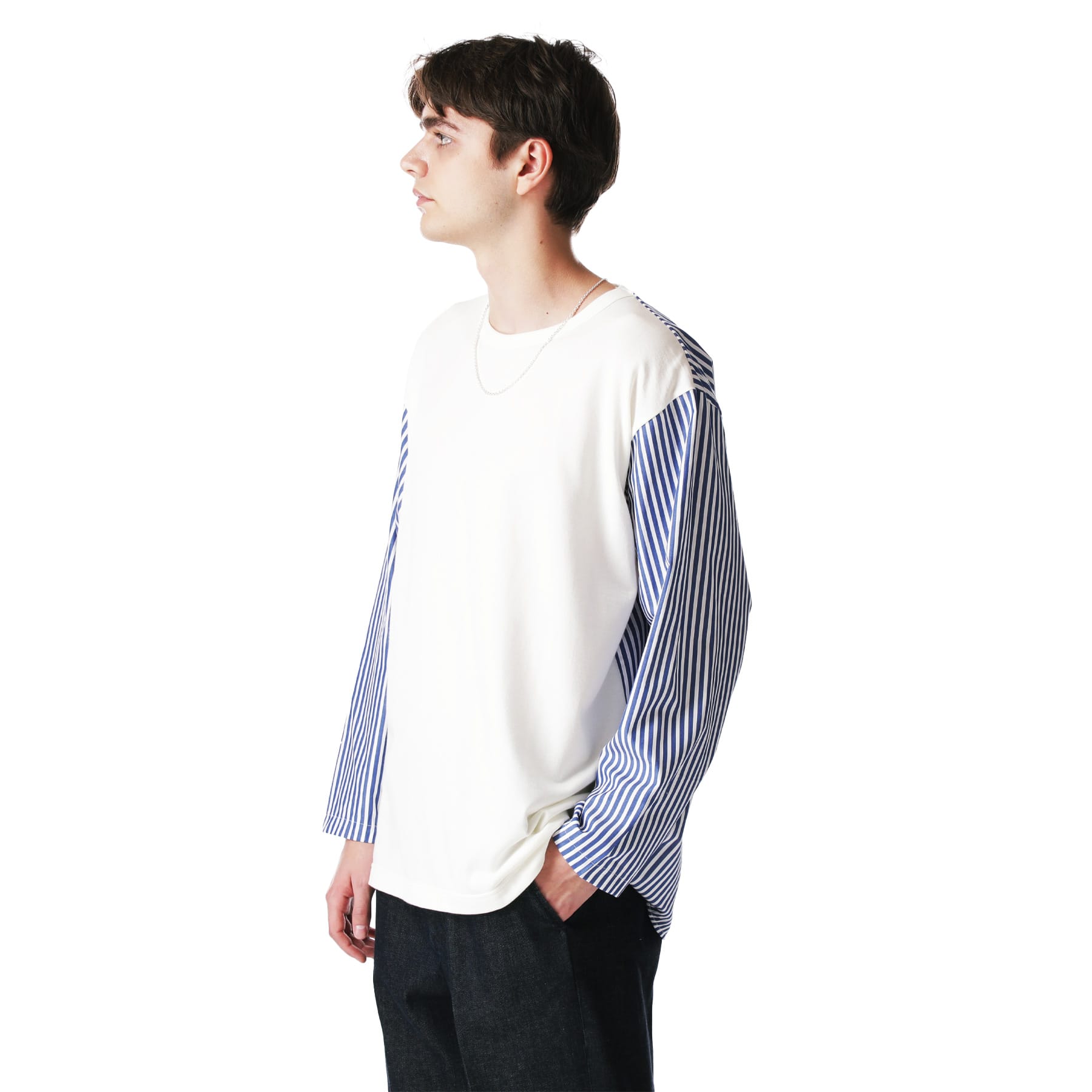 大得価低価 L/S FABRIC MIX WIDE CUT&SEWN SOPH 7YkuS-m85695793709