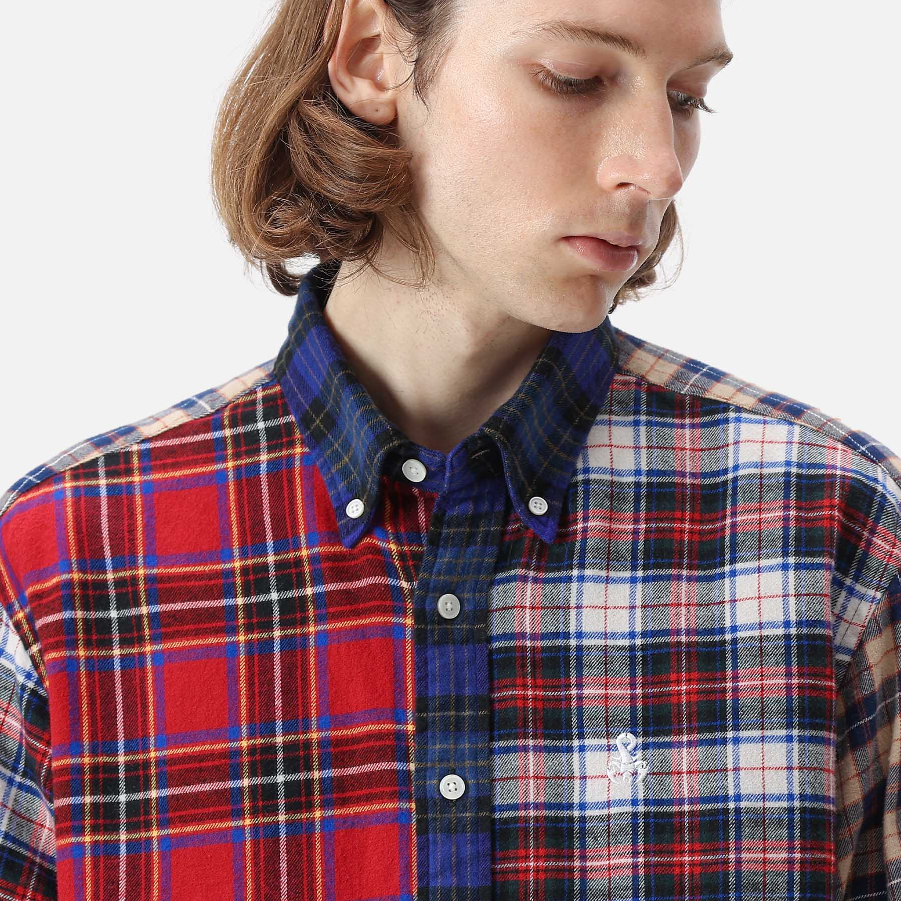 SOPH. | FLANNEL CHECK SCORPION BIG B.D SHIRT(M MULTI):