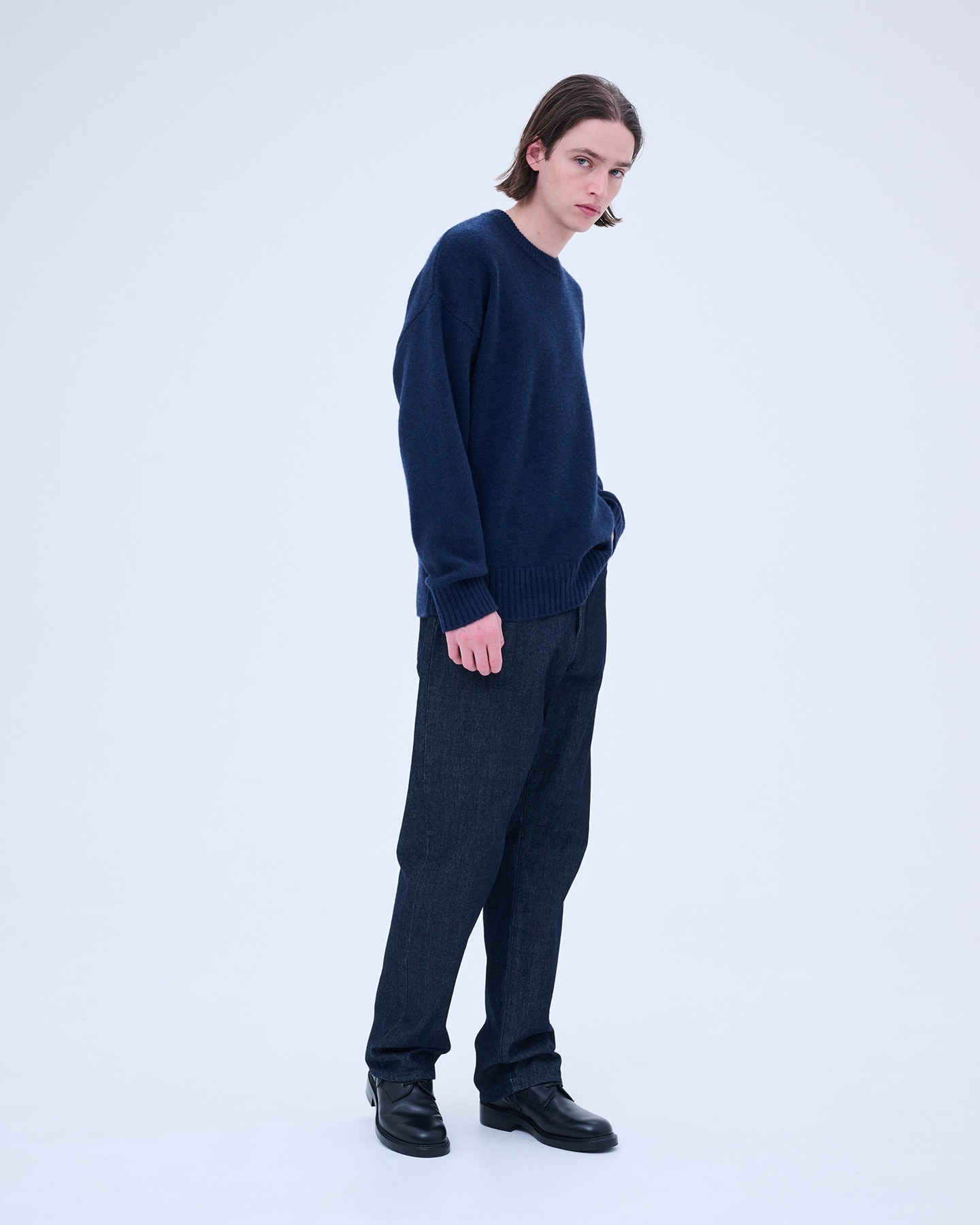 SOPH. | ONE WASHED DENIM STANDARD PANTS(M BLACK):