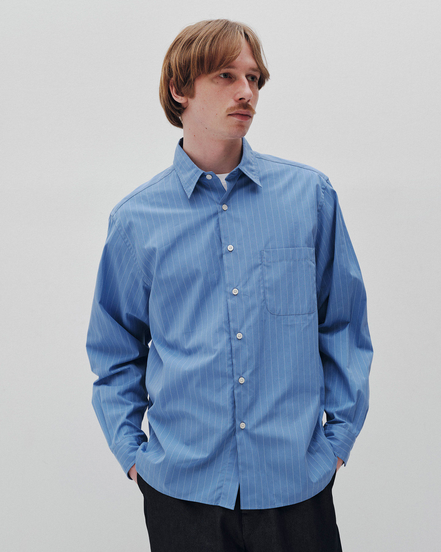 SOPH. | REGULAR COLLAR SHIRT(M BLUE):