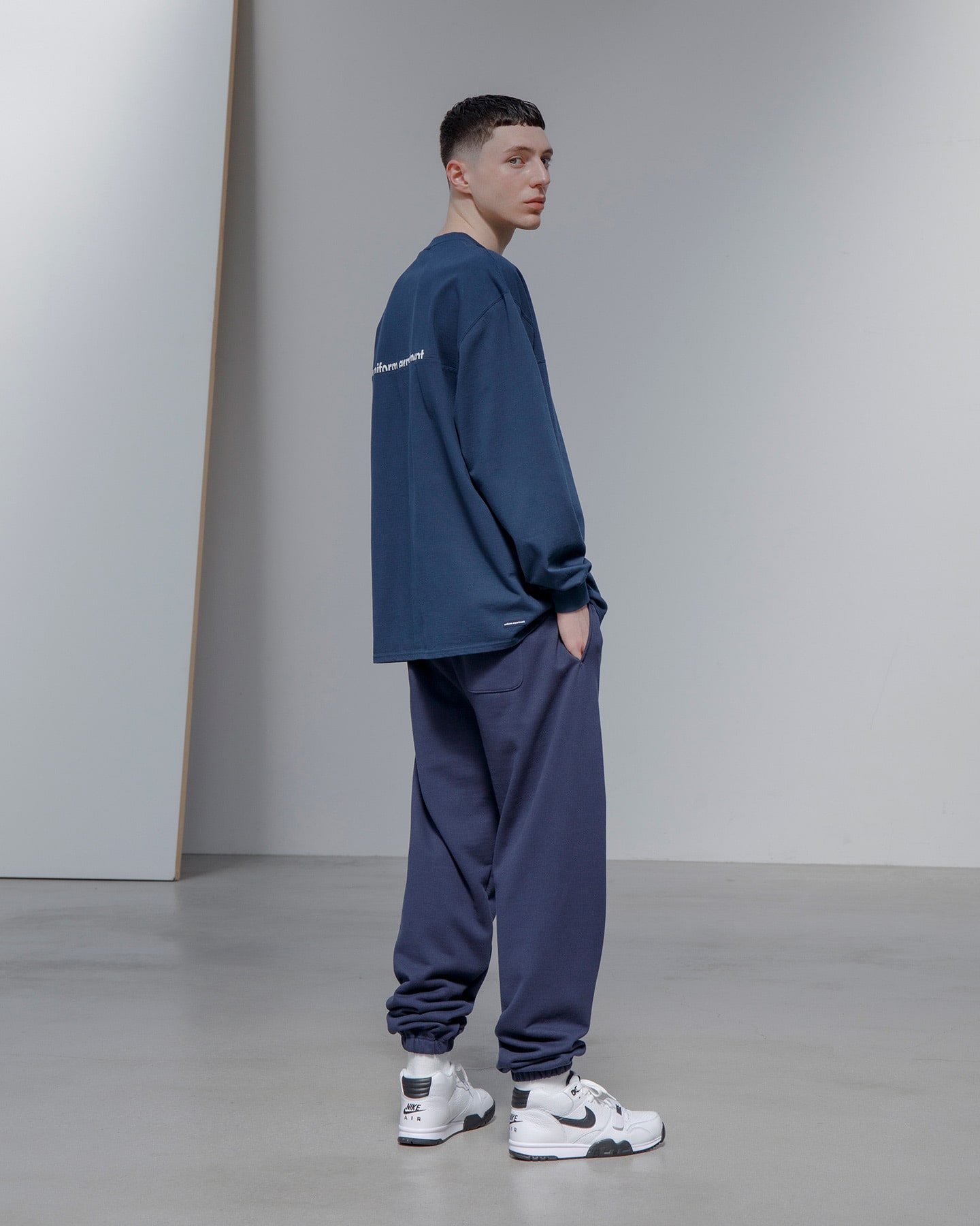 SOPH. | AUTHENTIC LOGO SWEAT PANTS(2 NAVY):