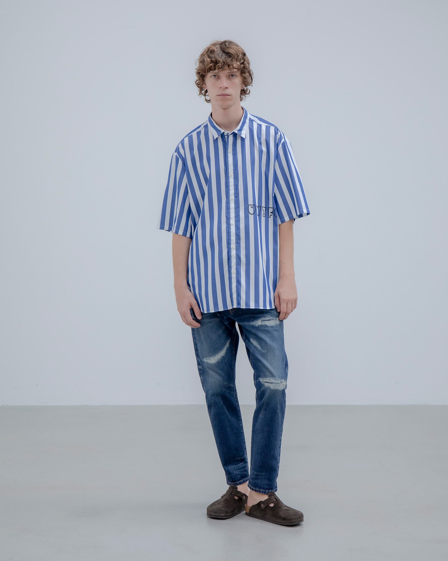 SOPH. | BOLD STRIPE S/S SHIRT(4 BLACK):